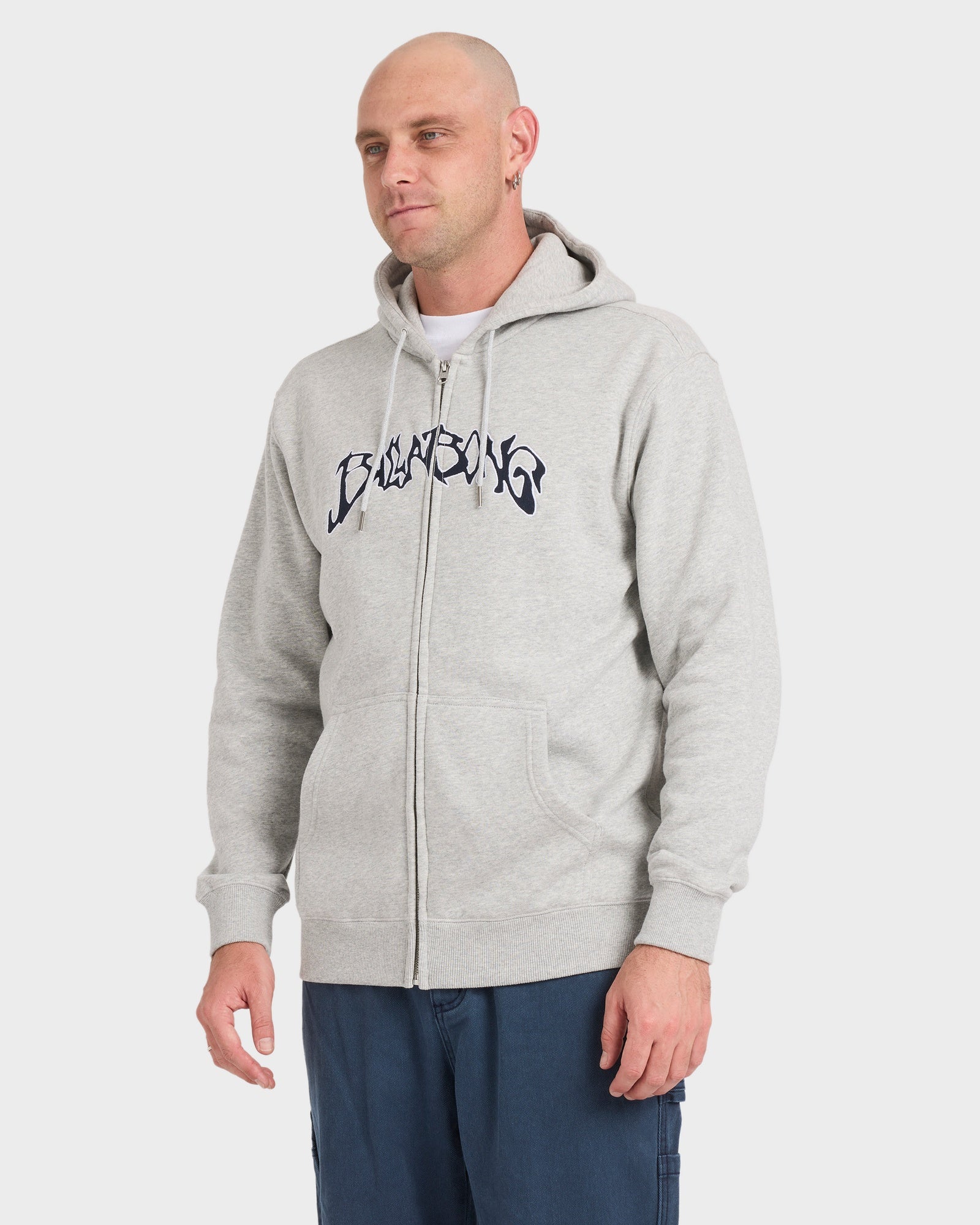 Mens Bad Dog Arch Zip Up Hoodie