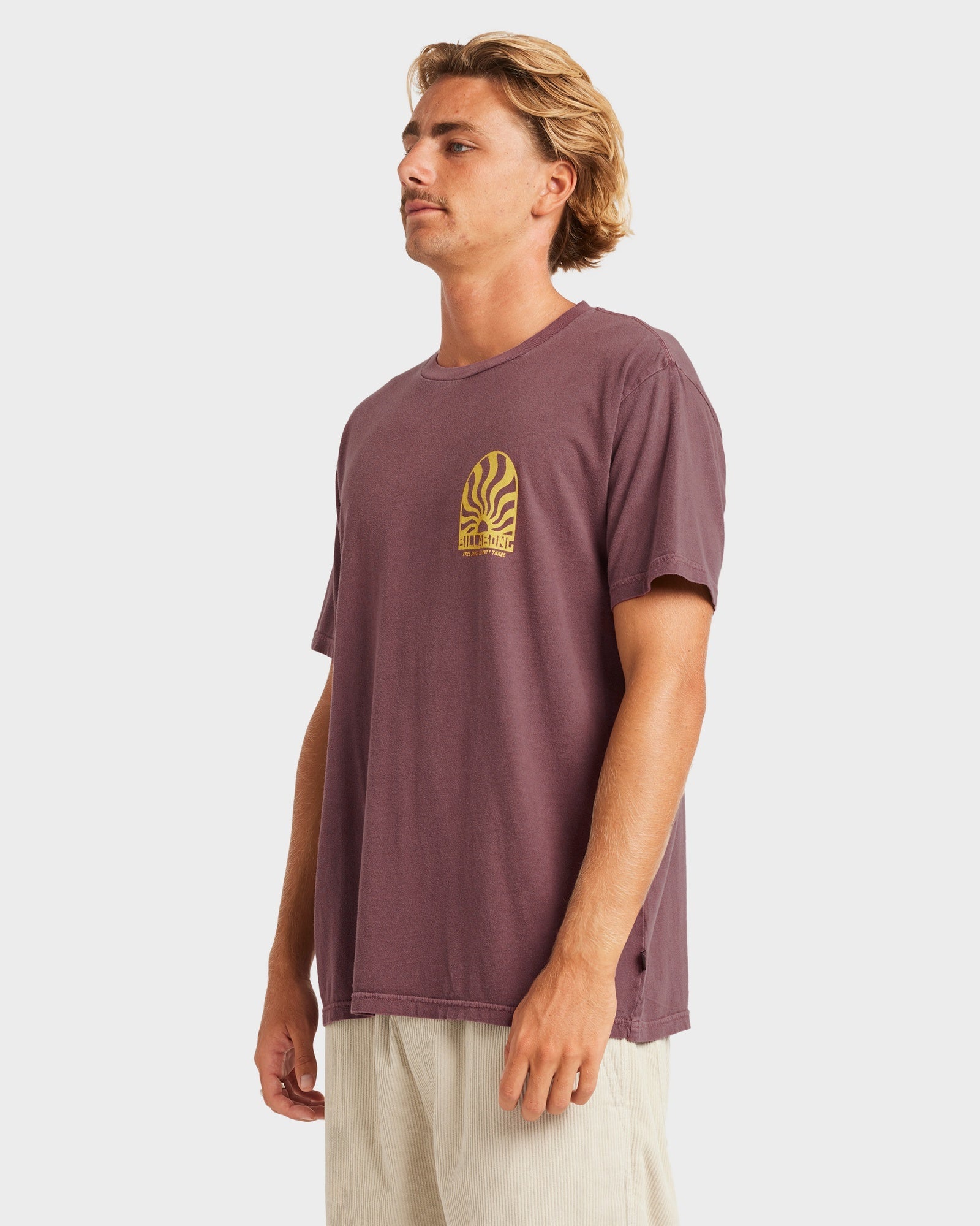 Mens Sun Rays Premium Wave Wash T-Shirt
