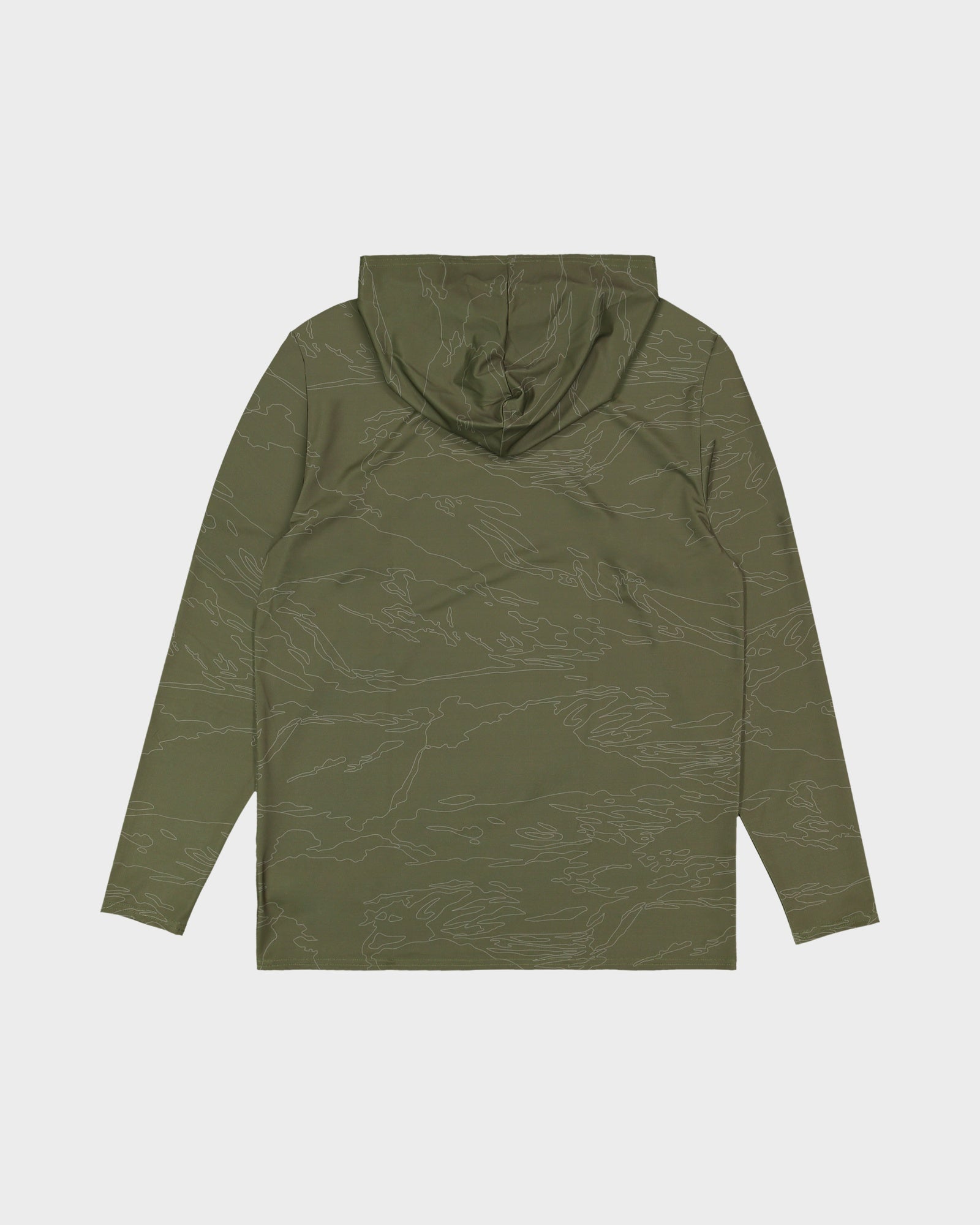 Mens Arch Mesh Loose Fit Hooded Long Sleeve Rash Vest