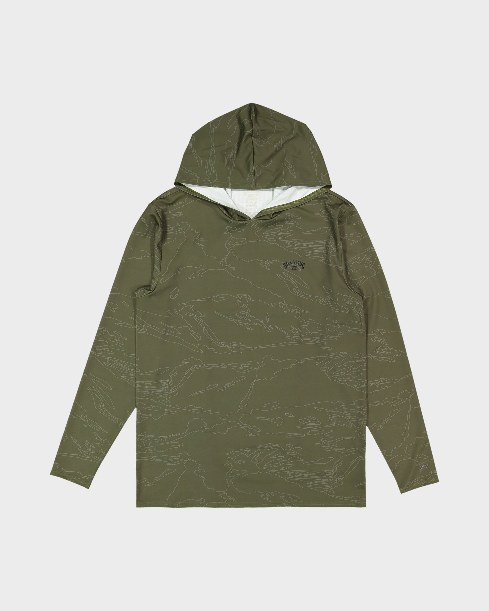 Mens Arch Mesh Loose Fit Hooded Long Sleeve Rash Vest