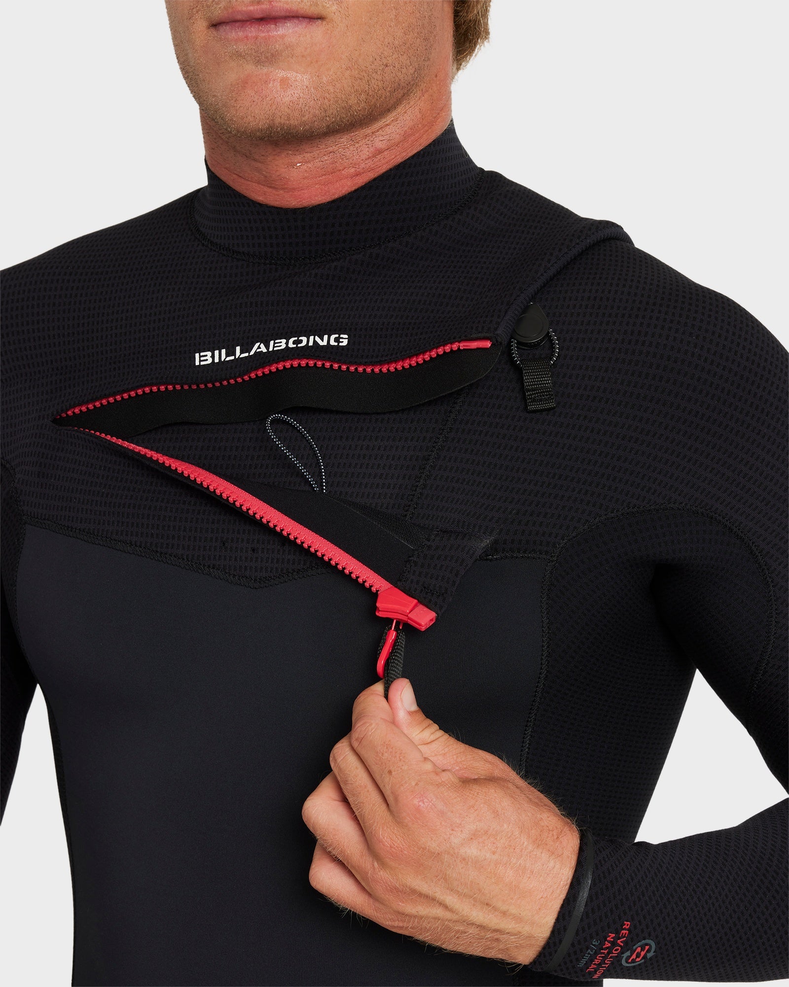 Mens 3/2mm Revolution Natural Chest Zip Steamer Wetsuit