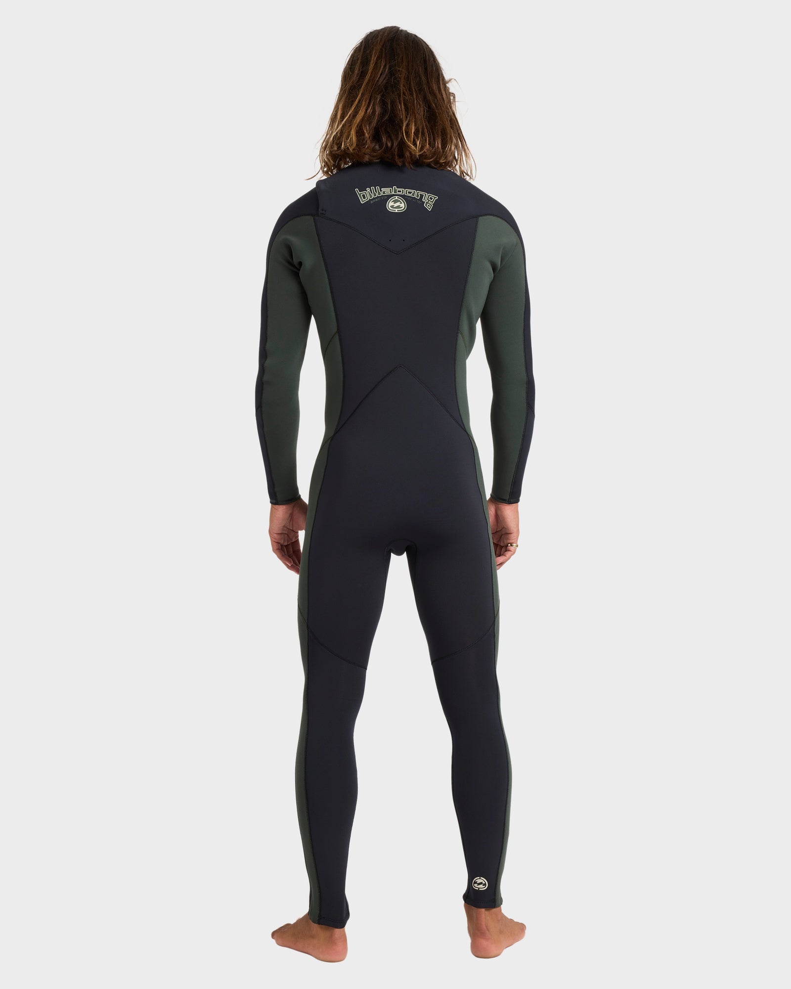 Mens 3/2mm Absolute Natural Chest Zip Wetsuit