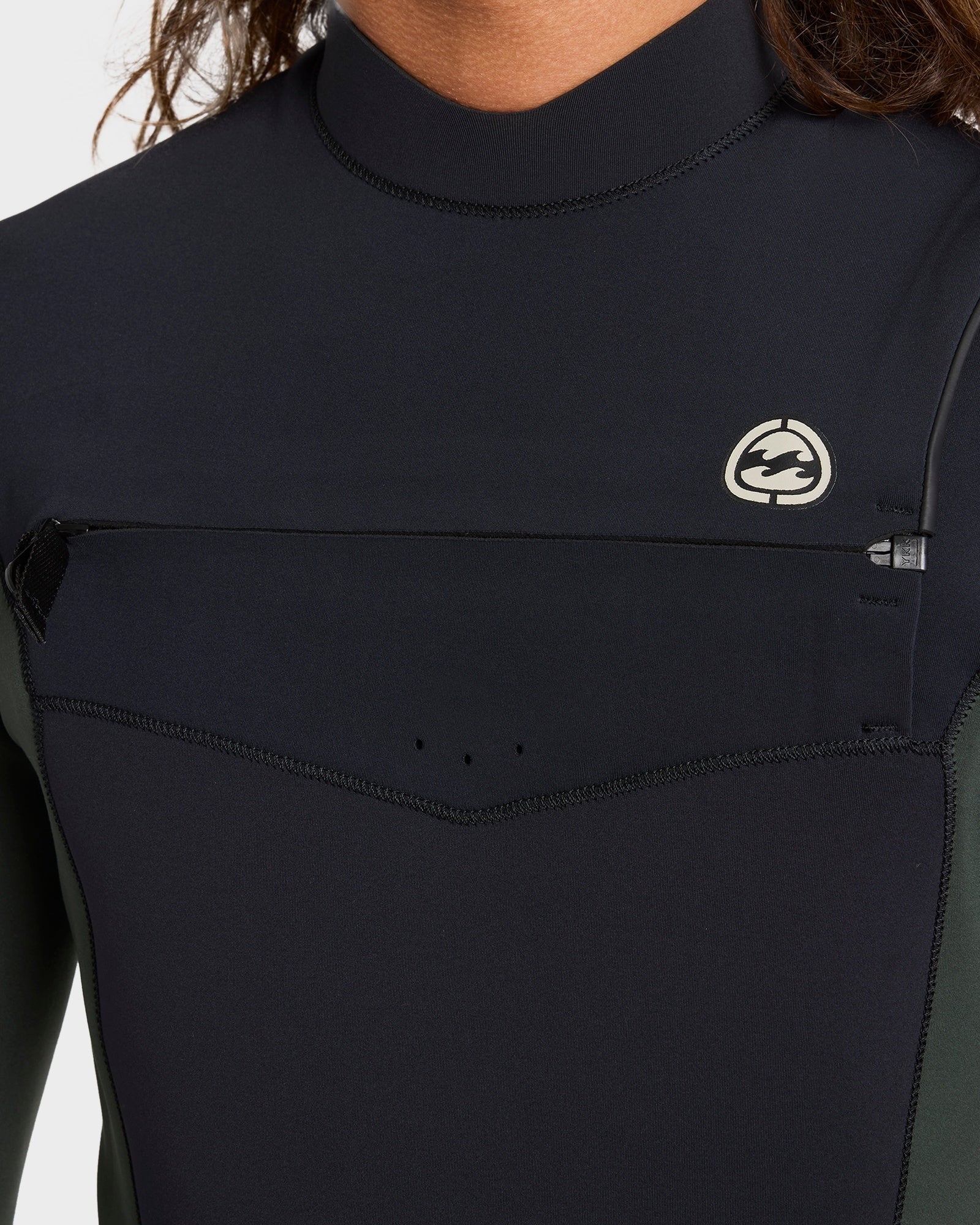 Mens 3/2mm Absolute Natural Chest Zip Wetsuit