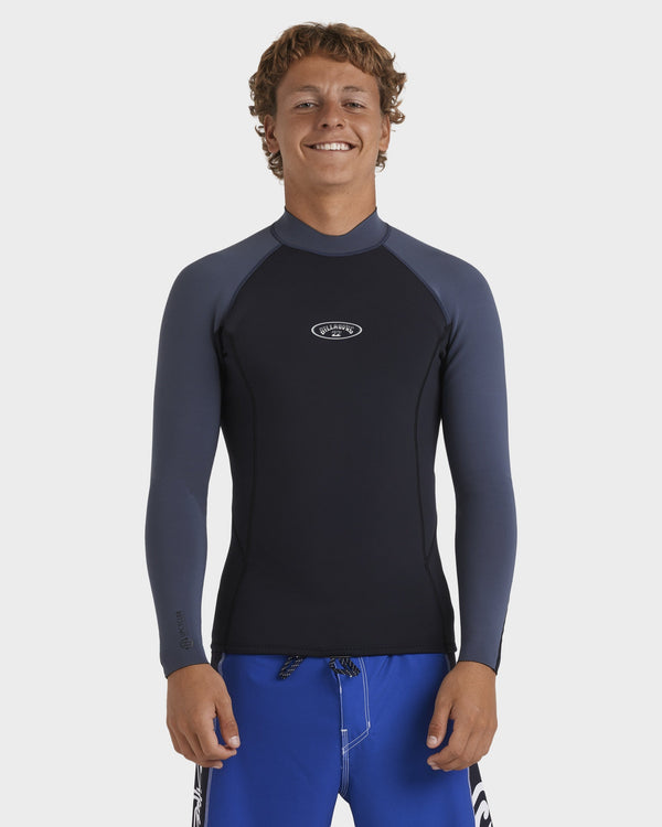 Mens 1/1mm Absolute Natural Long Sleeve Wetsuit Top