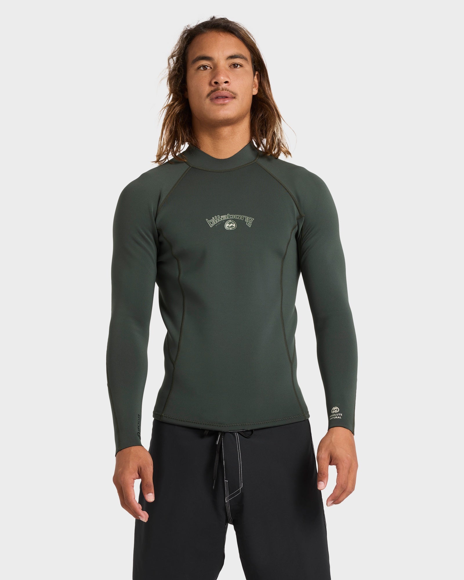 Mens 1/1 mm Absolute Natural Long Sleeve Wetsuit Jacket