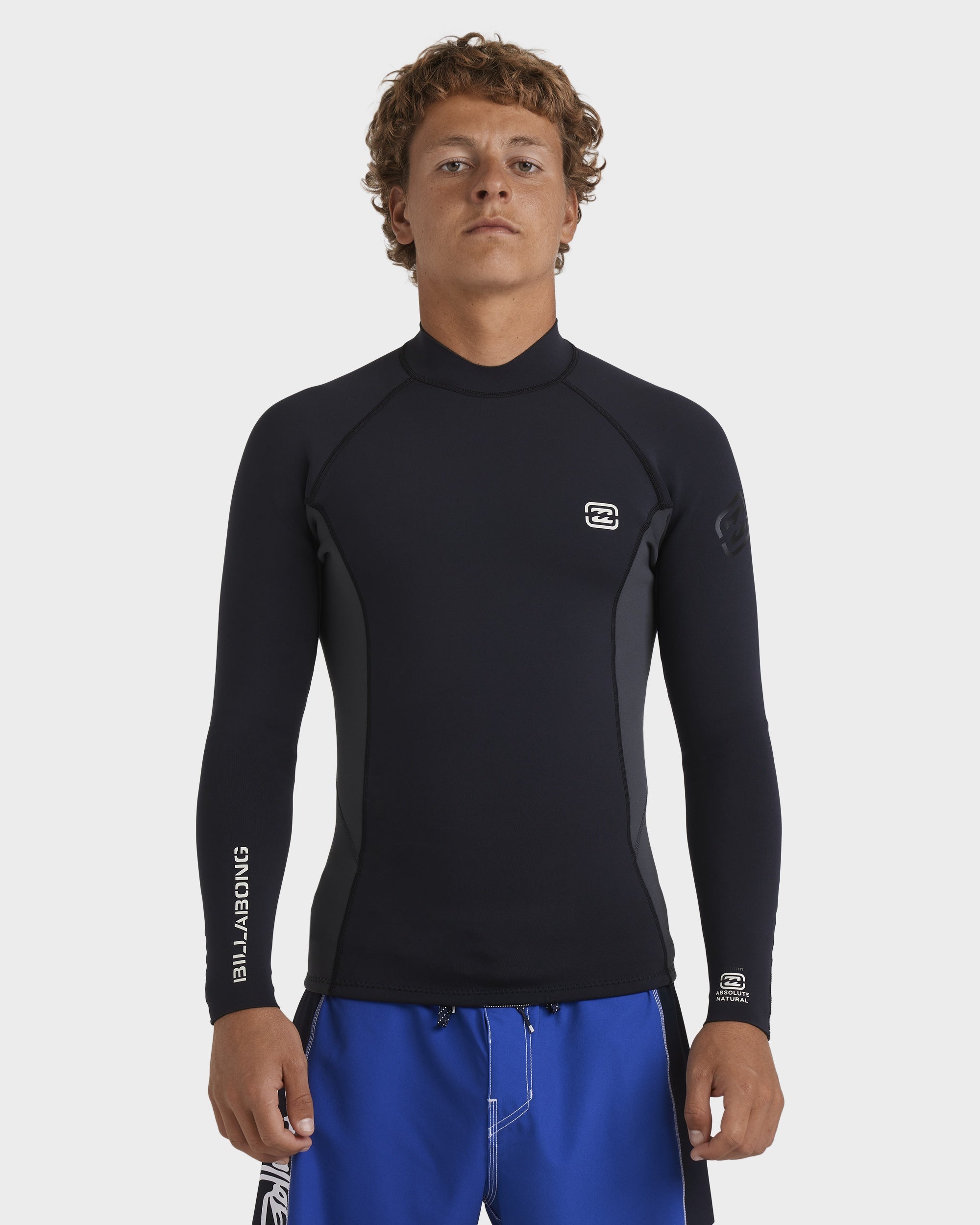 Mens 1/1mm Absolute Natural Long Sleeve Wetsuit Top