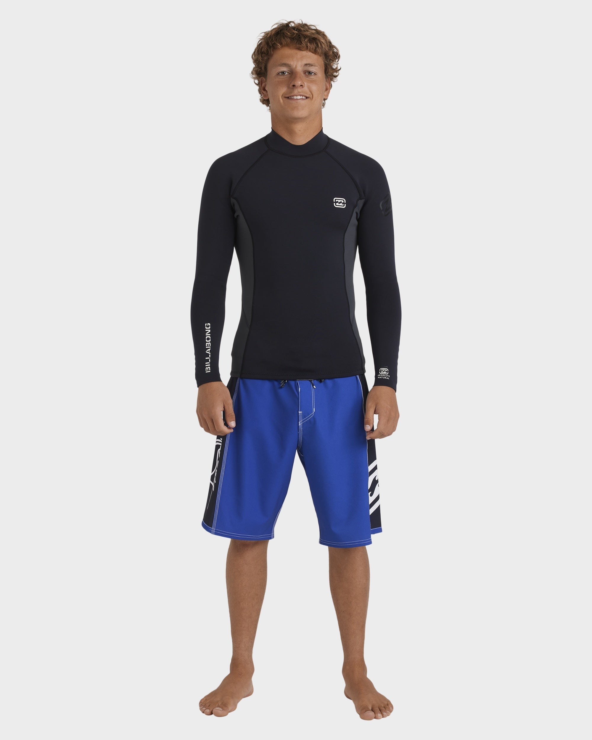 Mens 1/1mm Absolute Natural Long Sleeve Wetsuit Top