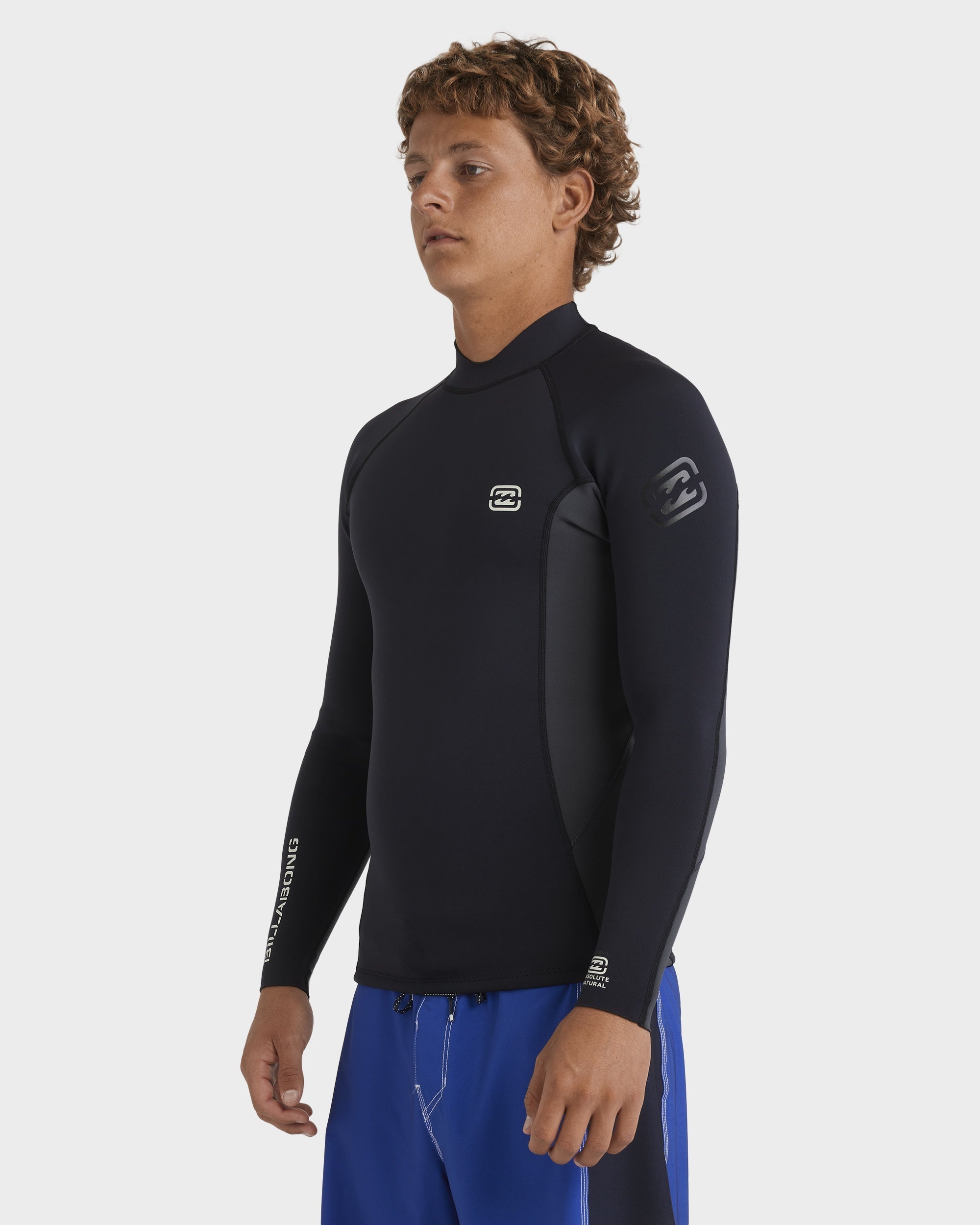 Mens 1/1mm Absolute Natural Long Sleeve Wetsuit Top