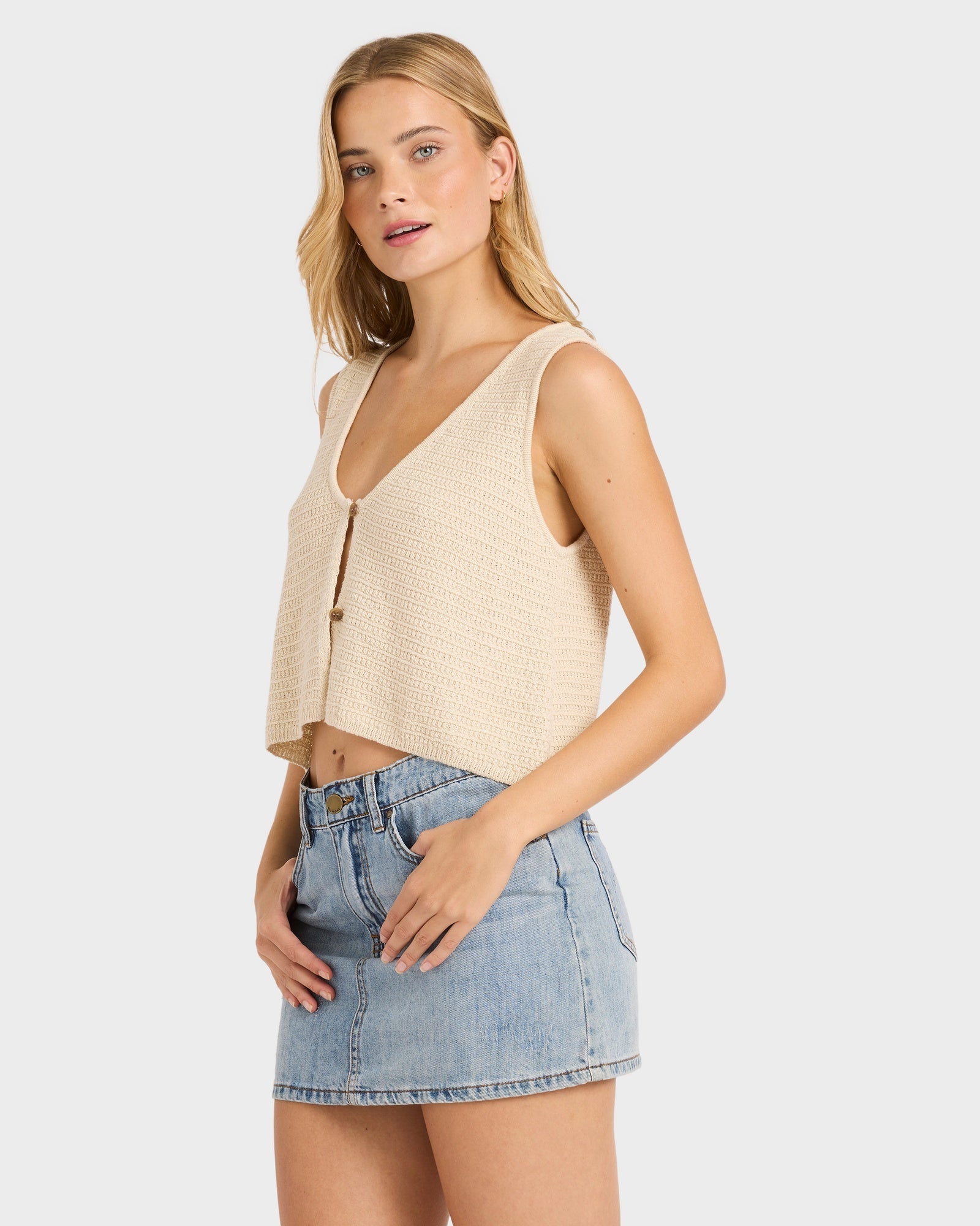 Womens Need Now Knit Tank Top