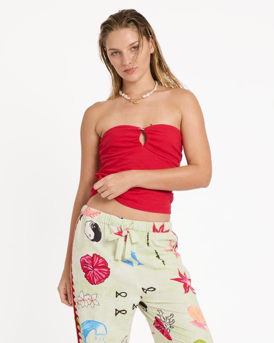 Womens Lottie Hall Splasher Knit Tube Top