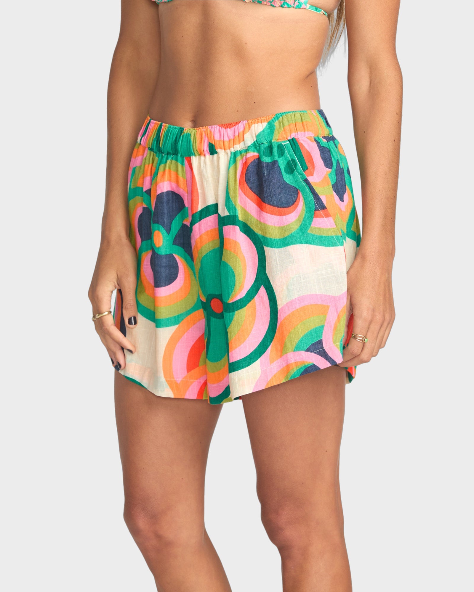 Womens Mami Wata Elastic Waist Shorts