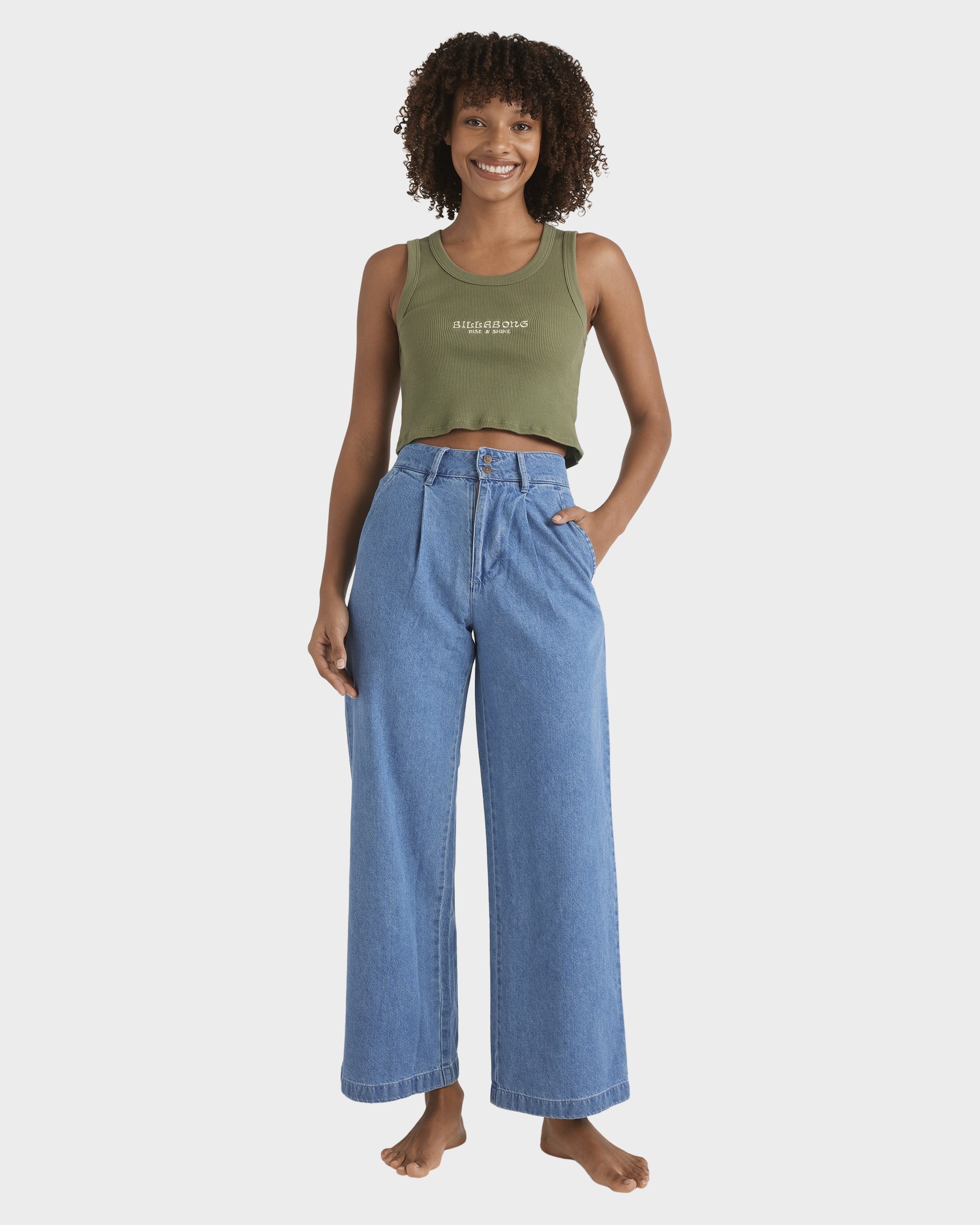 Womens Wave Washed Denim Jeans – Salt Washed – Billabong AU