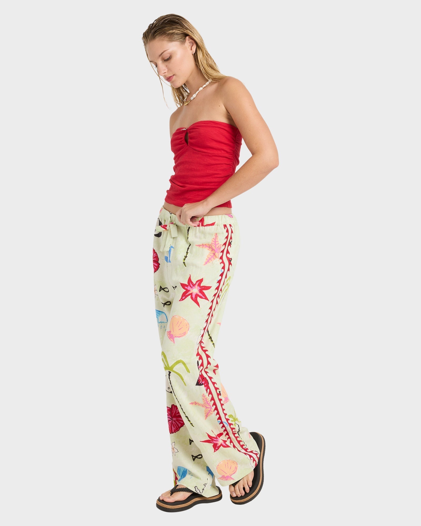 Womens Lottie Hall Elastic Pants