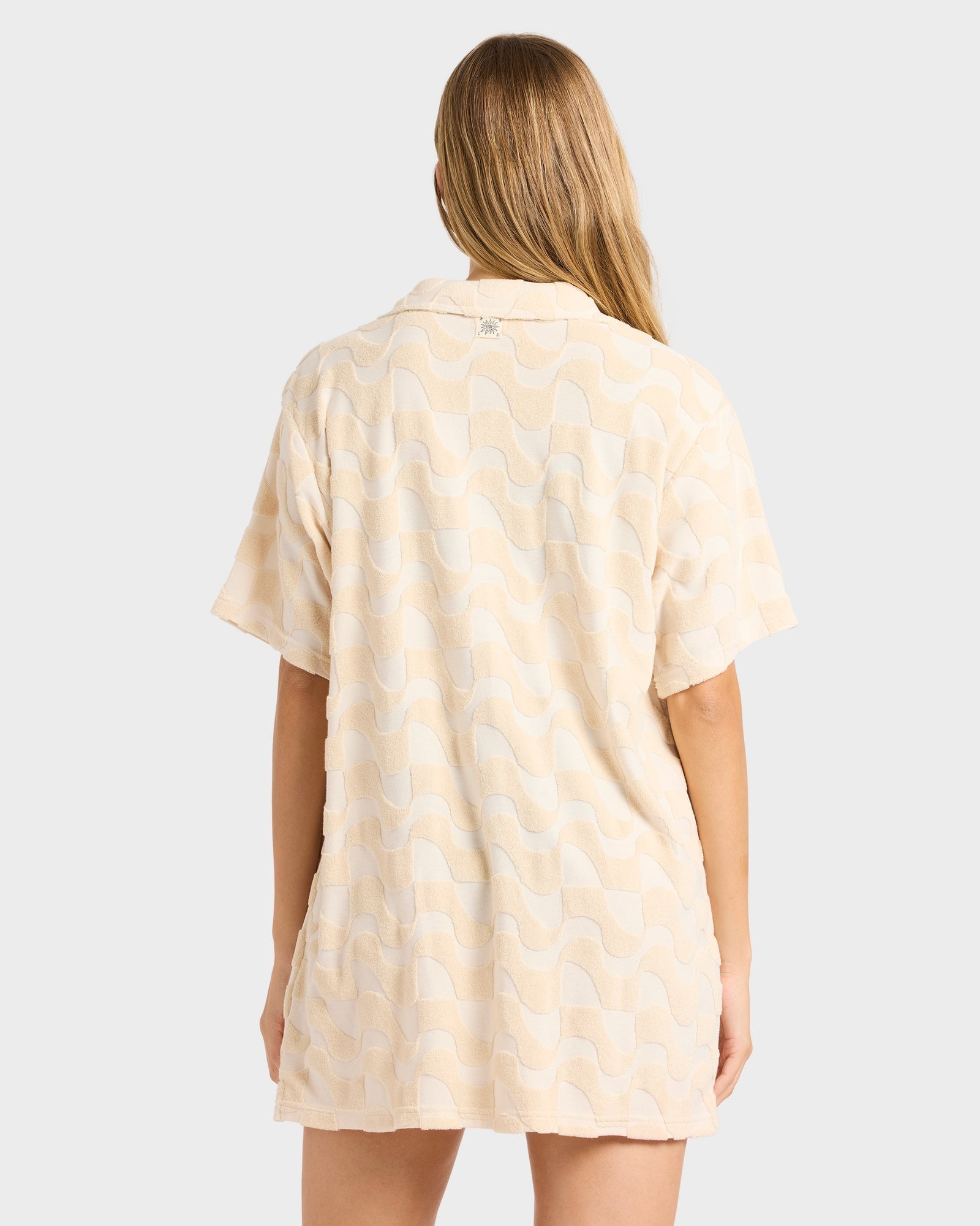 Womens Laura Waves Shirt Mini Dress