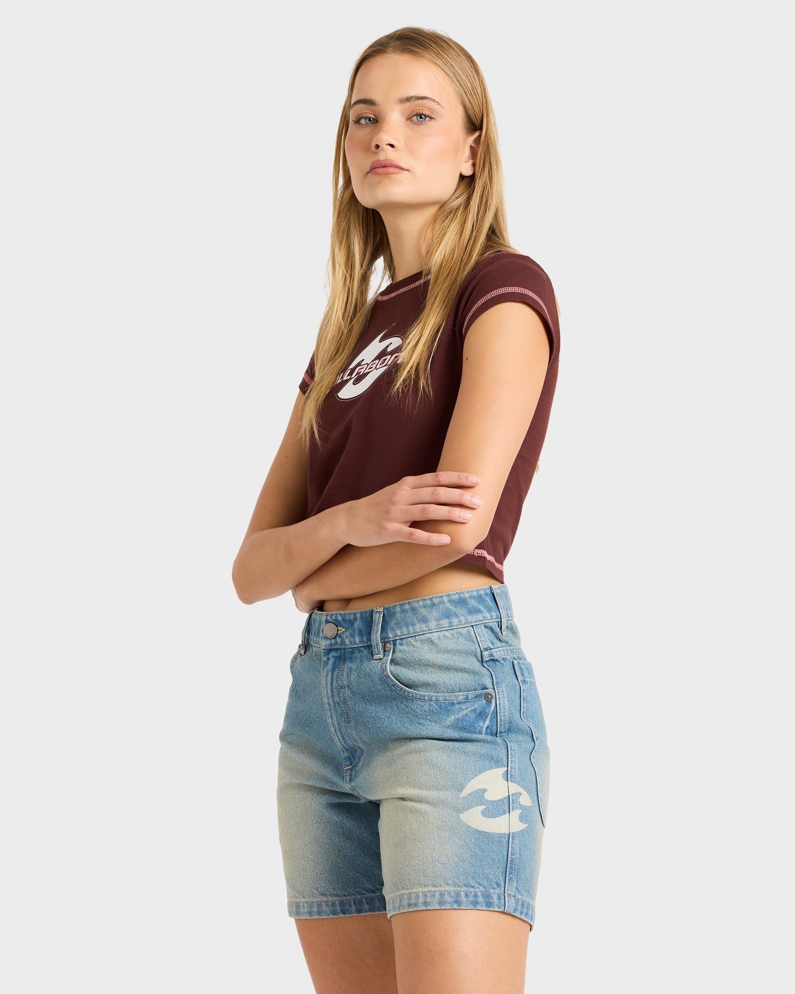 Womens Funster Denim Shorts