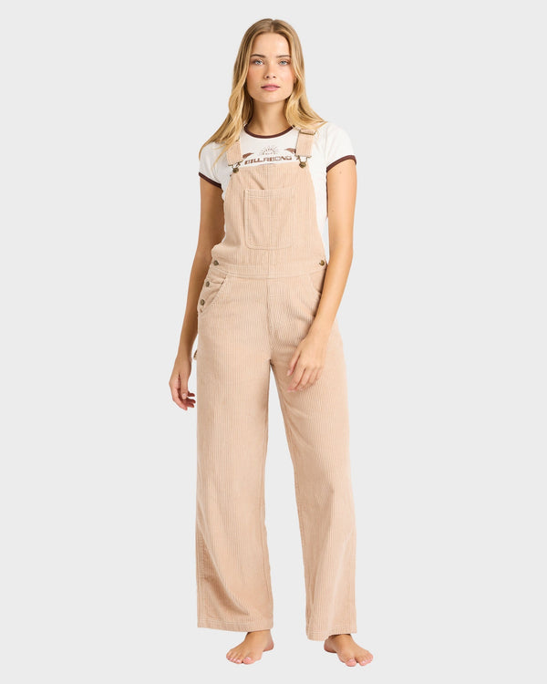 Womens Vacay Corduroy Overalls