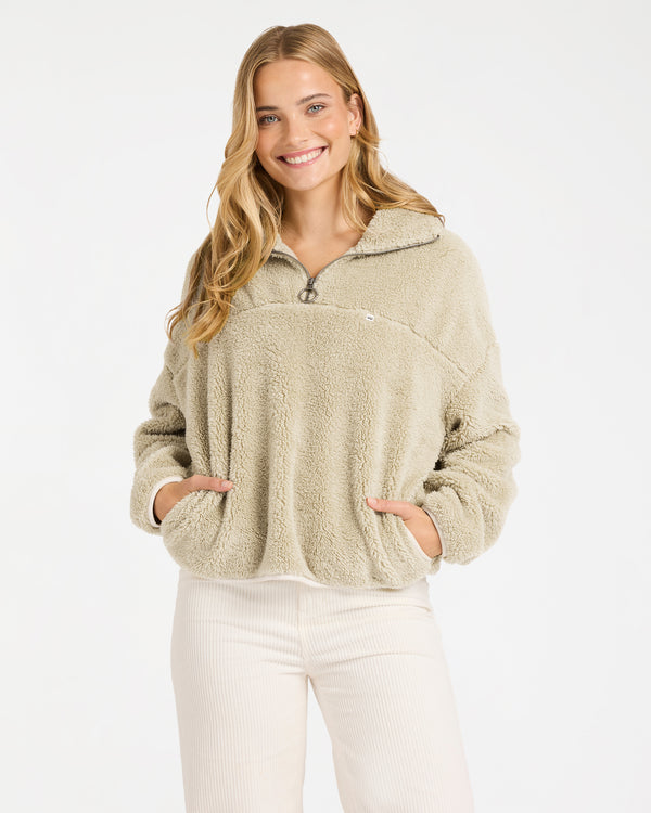Womens Groovin Half Zip Pullover