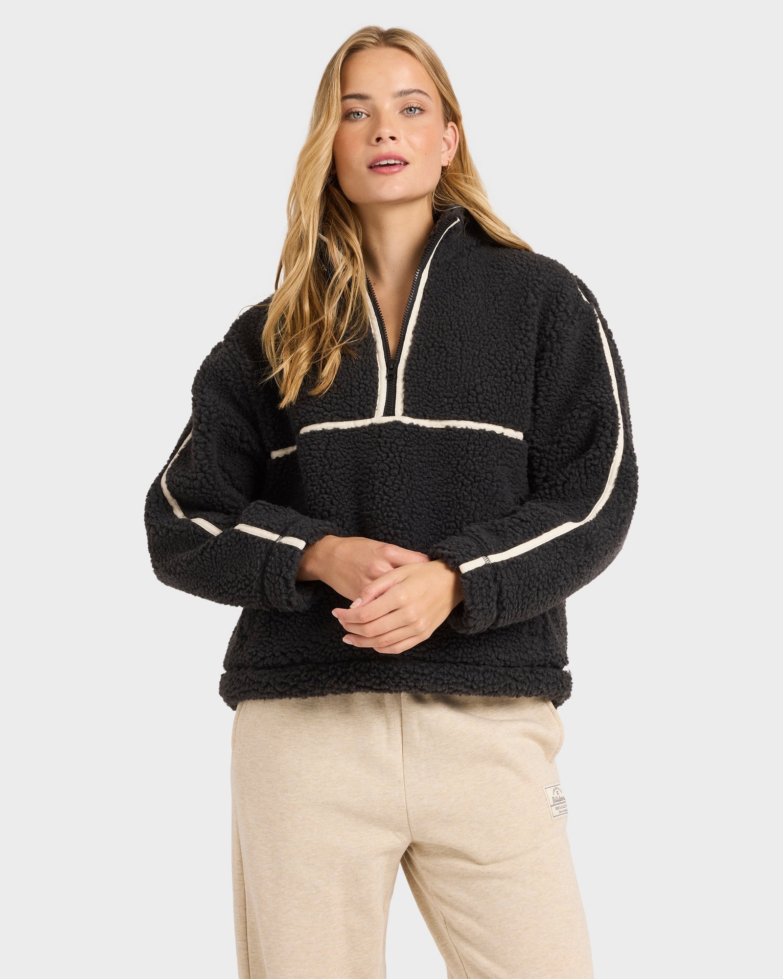 Womens Getting Warm Shrpa Half Zip Pullover – Billabong