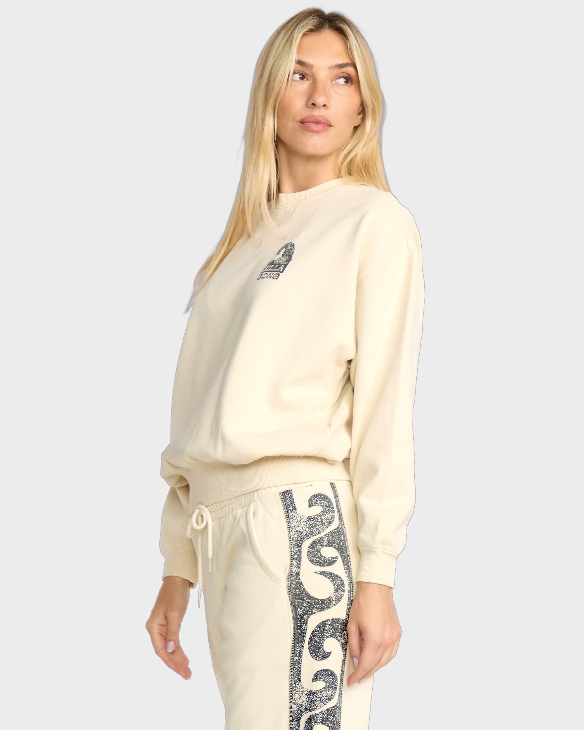 Womens Sun Wave Livin Crew Neck