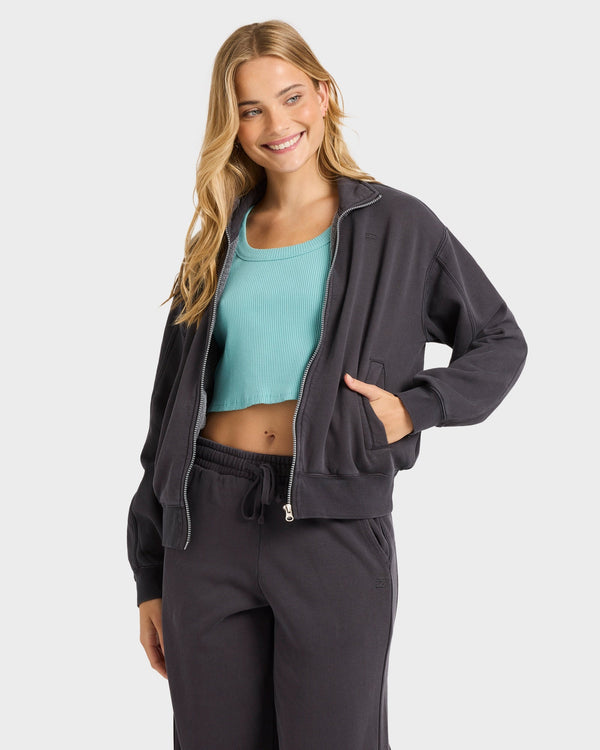Womens The Avery Zip Up Fleece Jacket