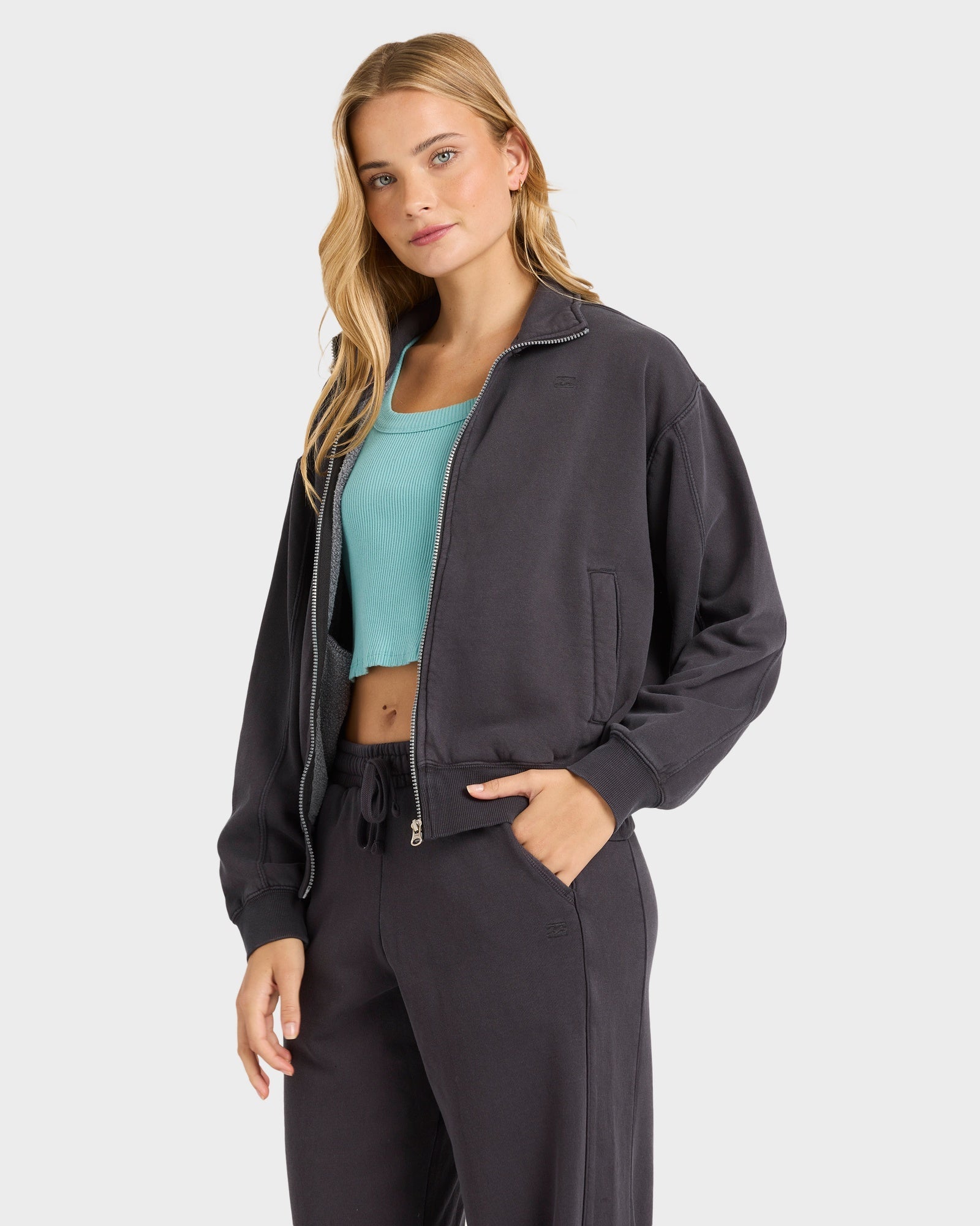 Womens The Avery Zip Up Fleece Jacket