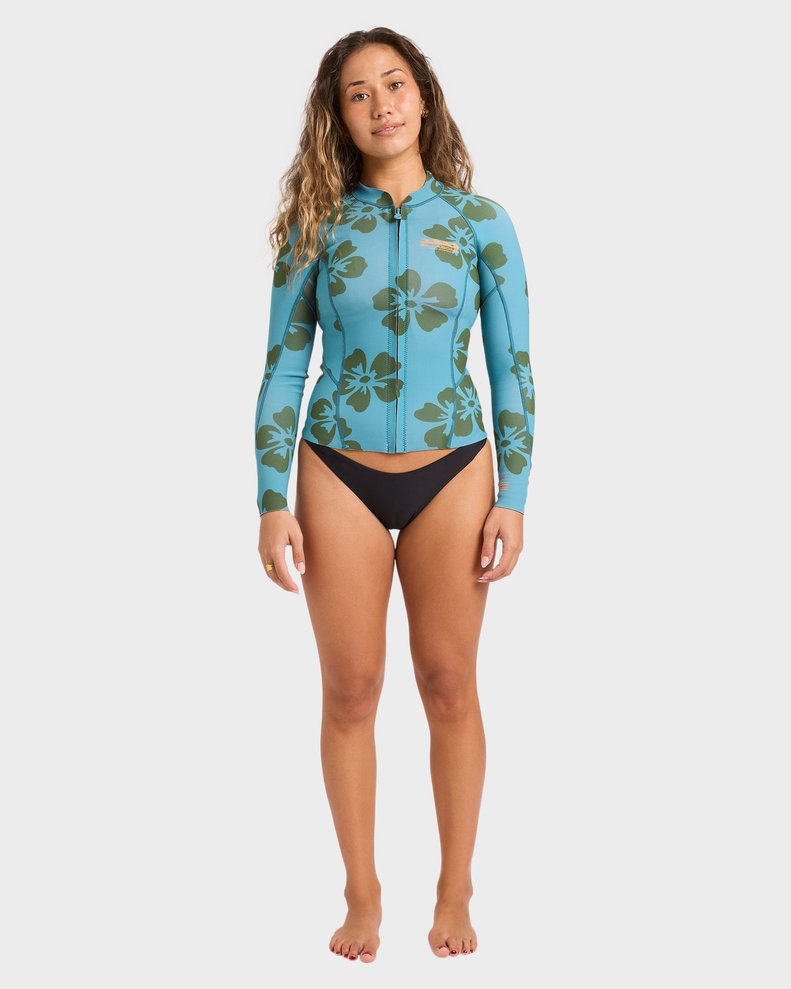 Womens 1/1mm Peeky Long Sleeve Wetsuit Top