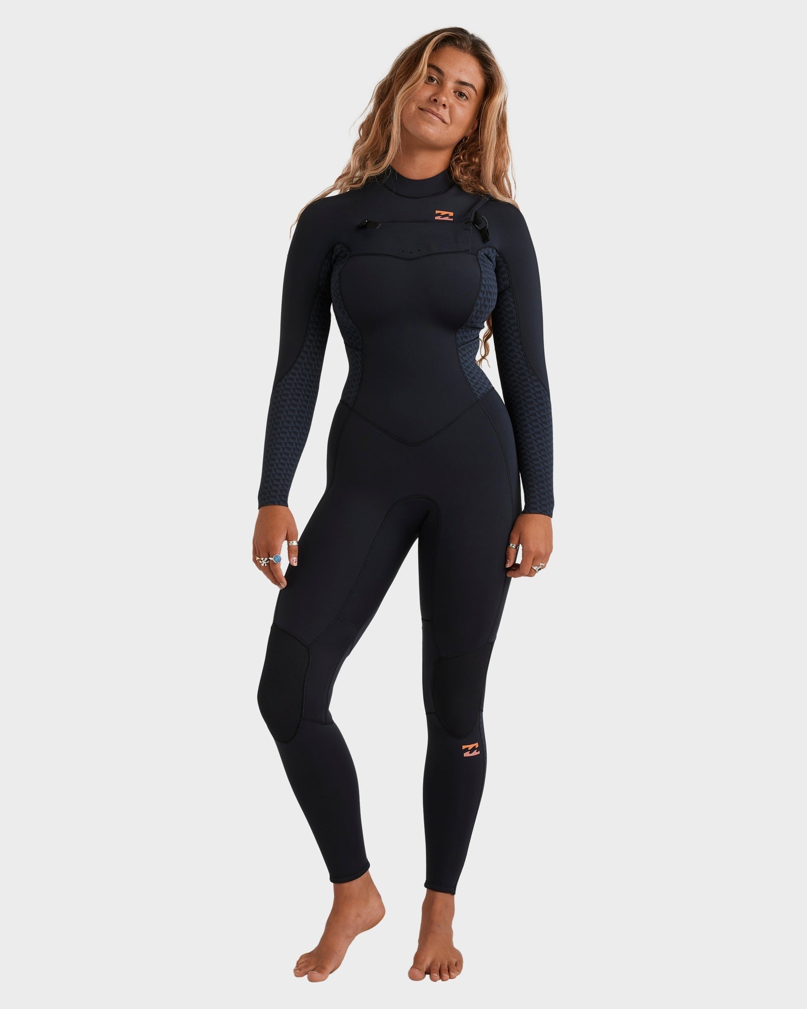 Womens 4/3 mm Synergy Natural Chest Zip Steamer Wetsuit – Billabong