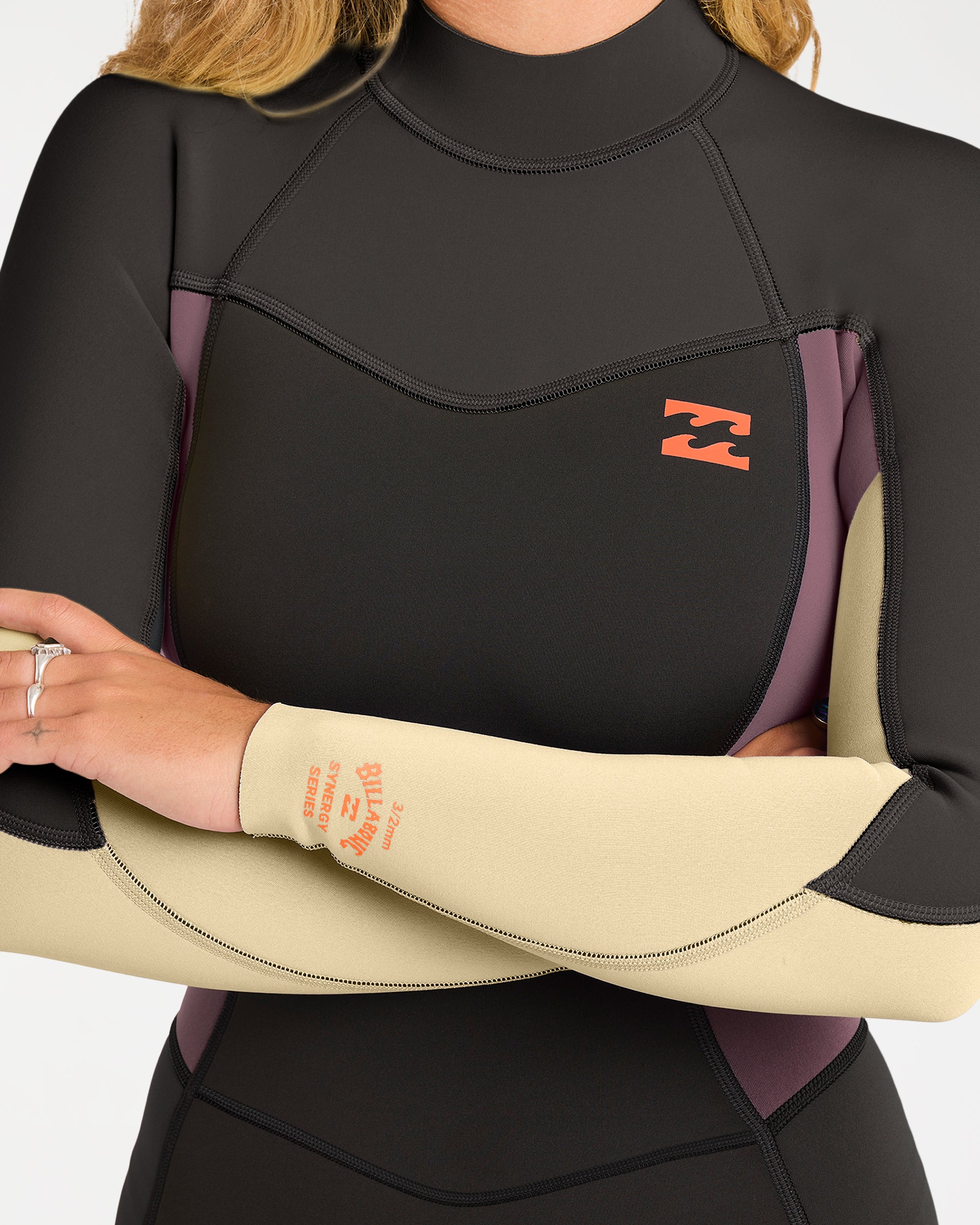 Womens 3/2 mm Synergy Back Zip Flatlock Steamer Wetsuit – Billabong