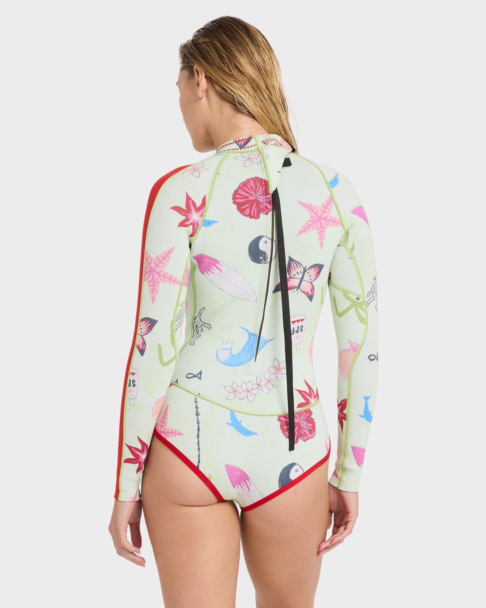 Womens 2/2mm Spring Glider Back Zip Long Sleeve Springsuit