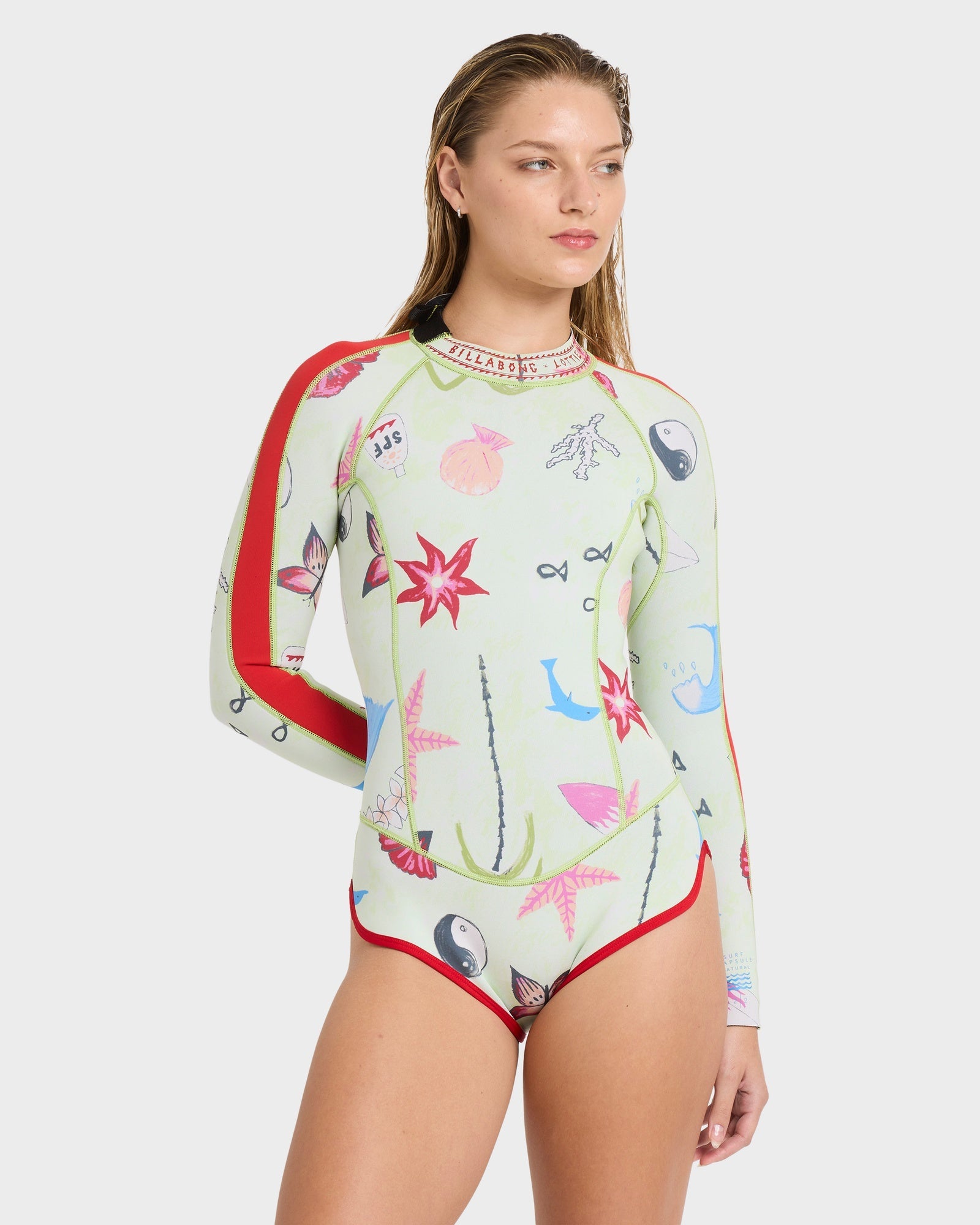Womens 2/2 mm Spring Glider Back Zip Long Sleeve Springsuit