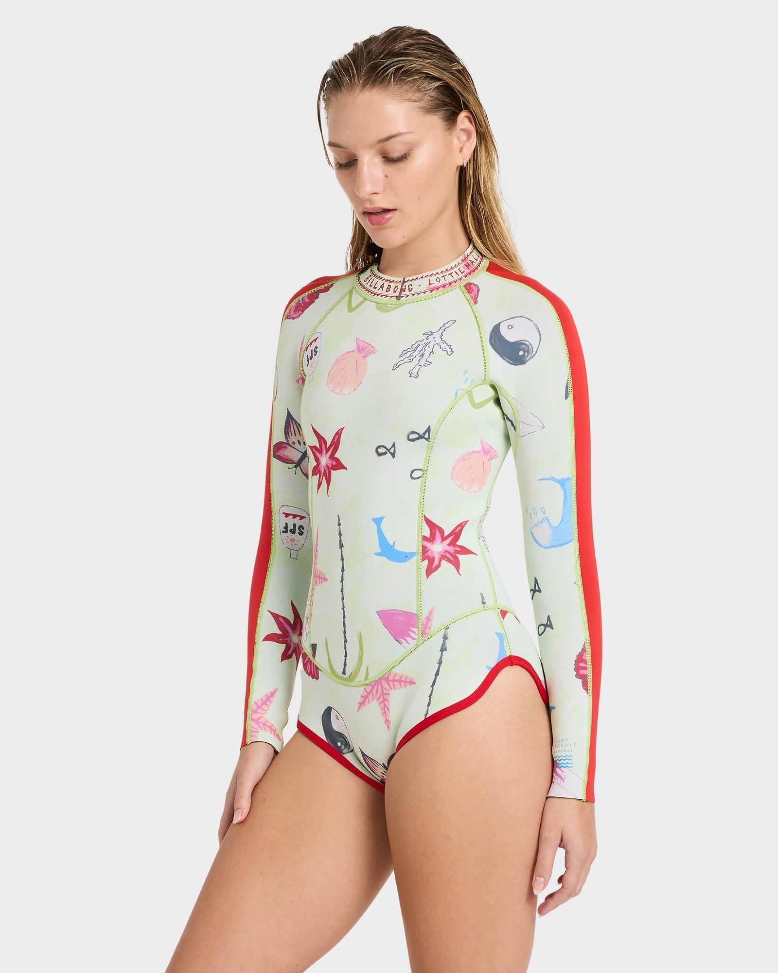 Womens 2/2mm Spring Glider Back Zip Long Sleeve Springsuit