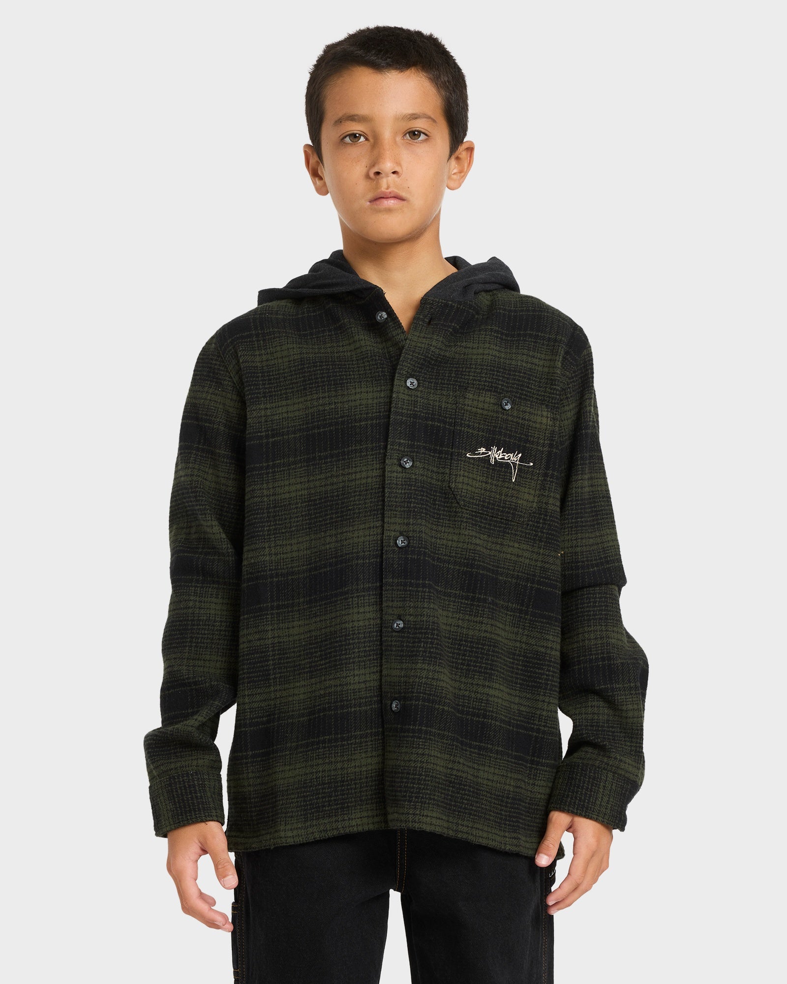 Boys 8-16 Baja Surf Flannel Long Sleeve Shirt