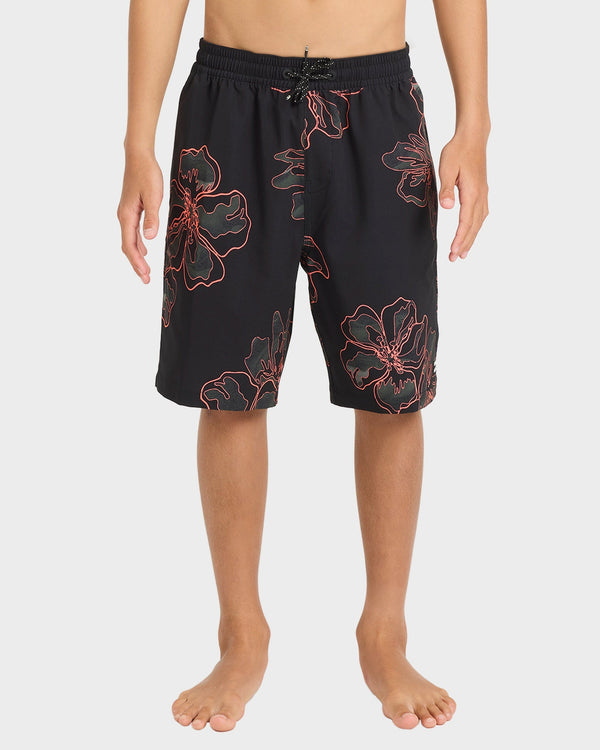 Boys 8-16 Sundays Layback Boardshorts