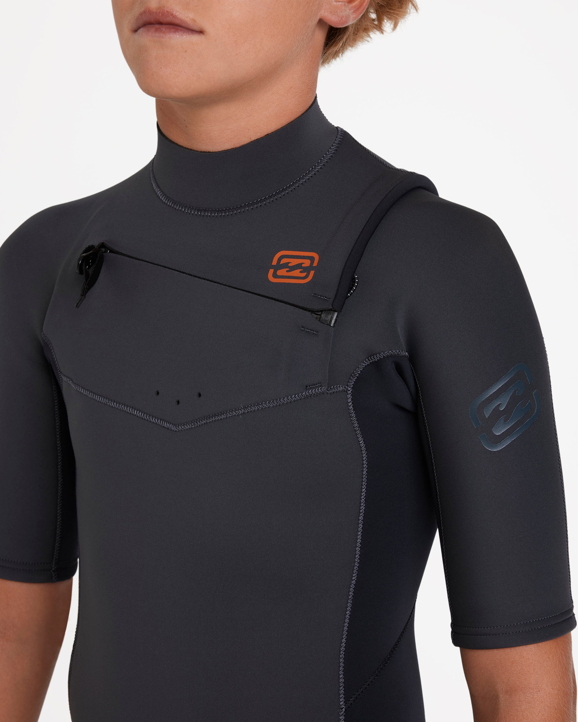Boys 8-16 2/2 mm Absolute Natural Chest Zip GBS Fullsuit