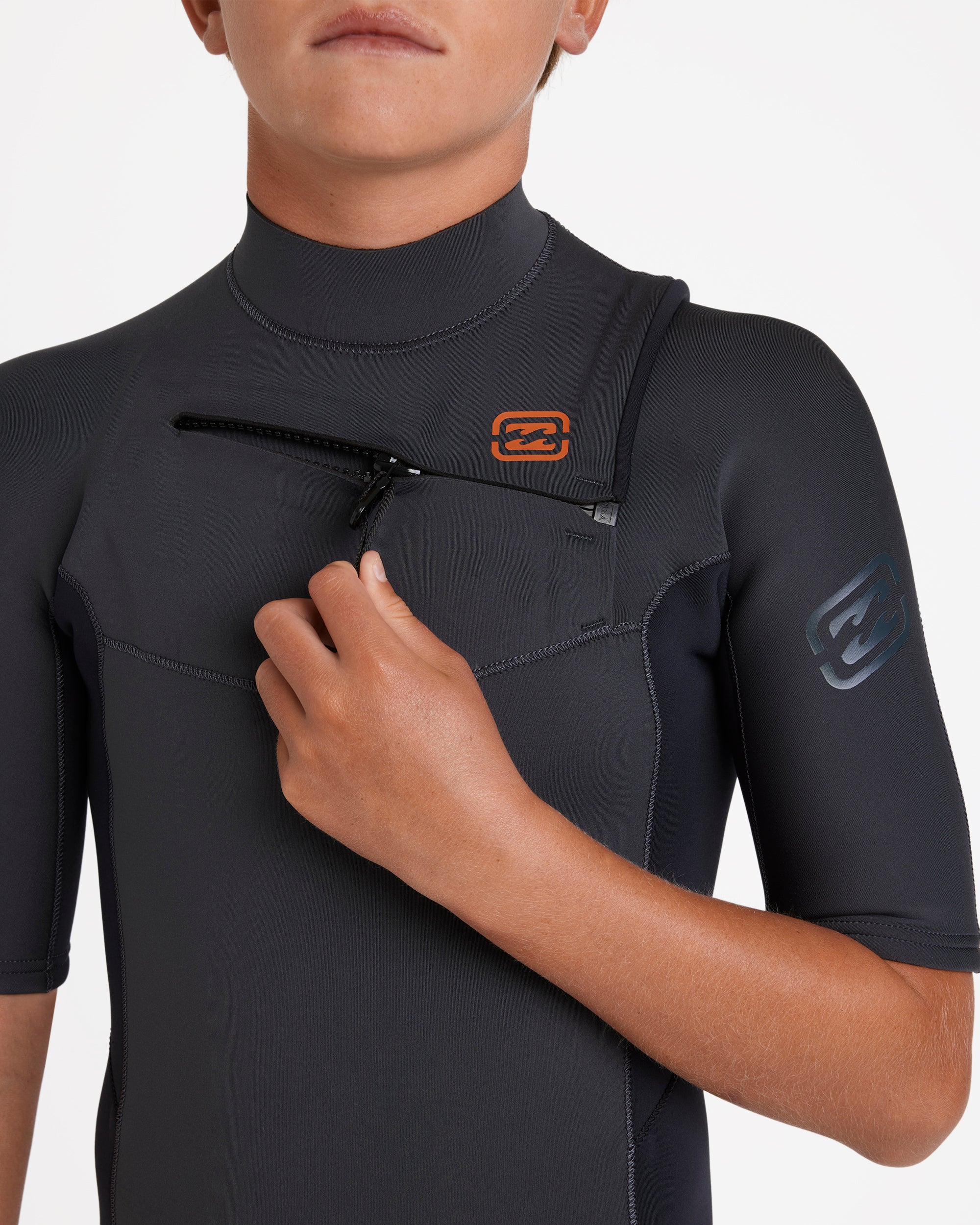 Boys 8-16 2/2 mm Absolute Natural Chest Zip GBS Fullsuit