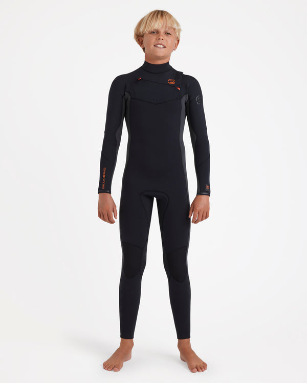 Boys 8-16 4/3mm Absolute Natural Chest Zip Steamer Wetsuit