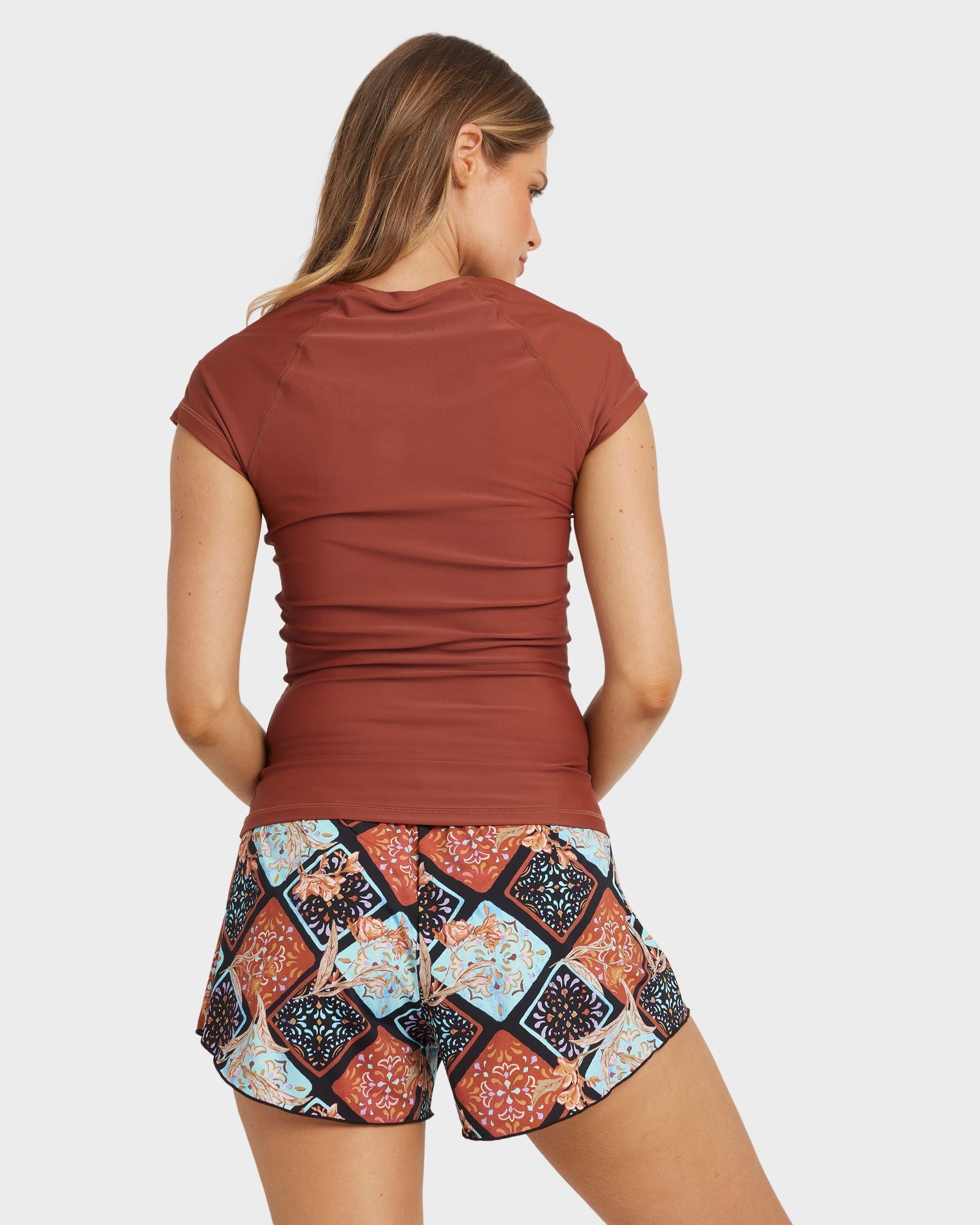 Womens Forever Folk Swim Volley Boardshorts