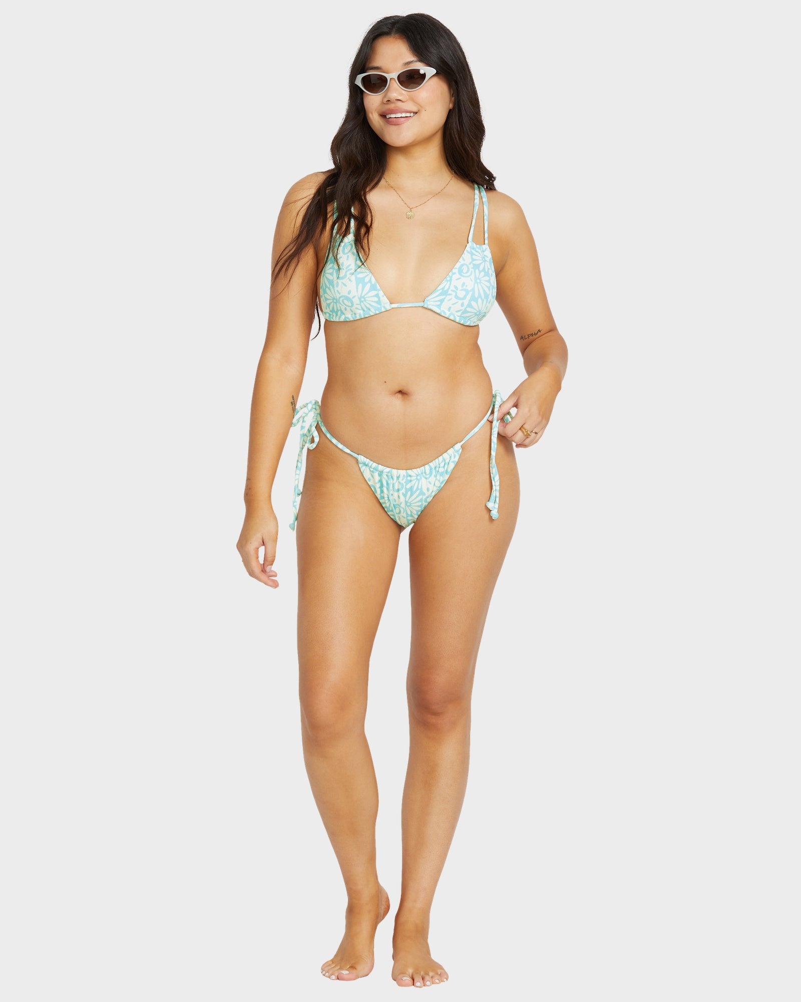 Womens Happy Dance Avery Slide Triangle Bikini Top