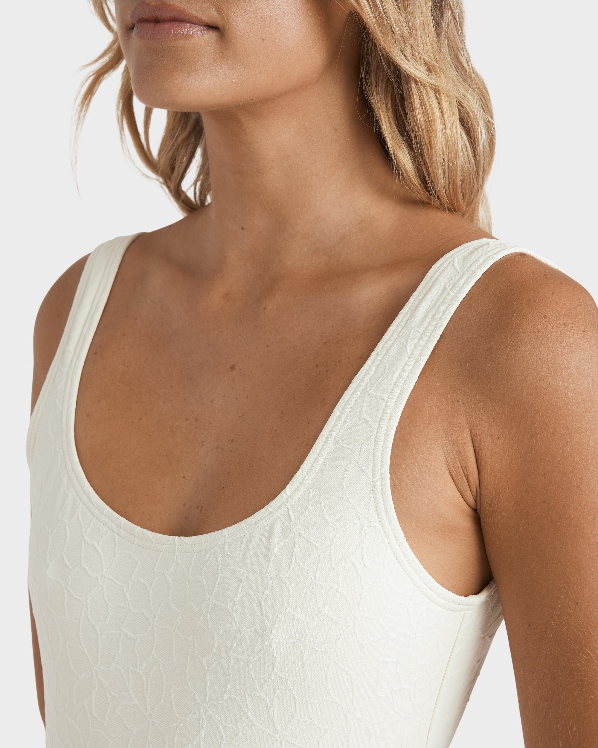 Womens Wander Over Tanker One Piece Swimsuit