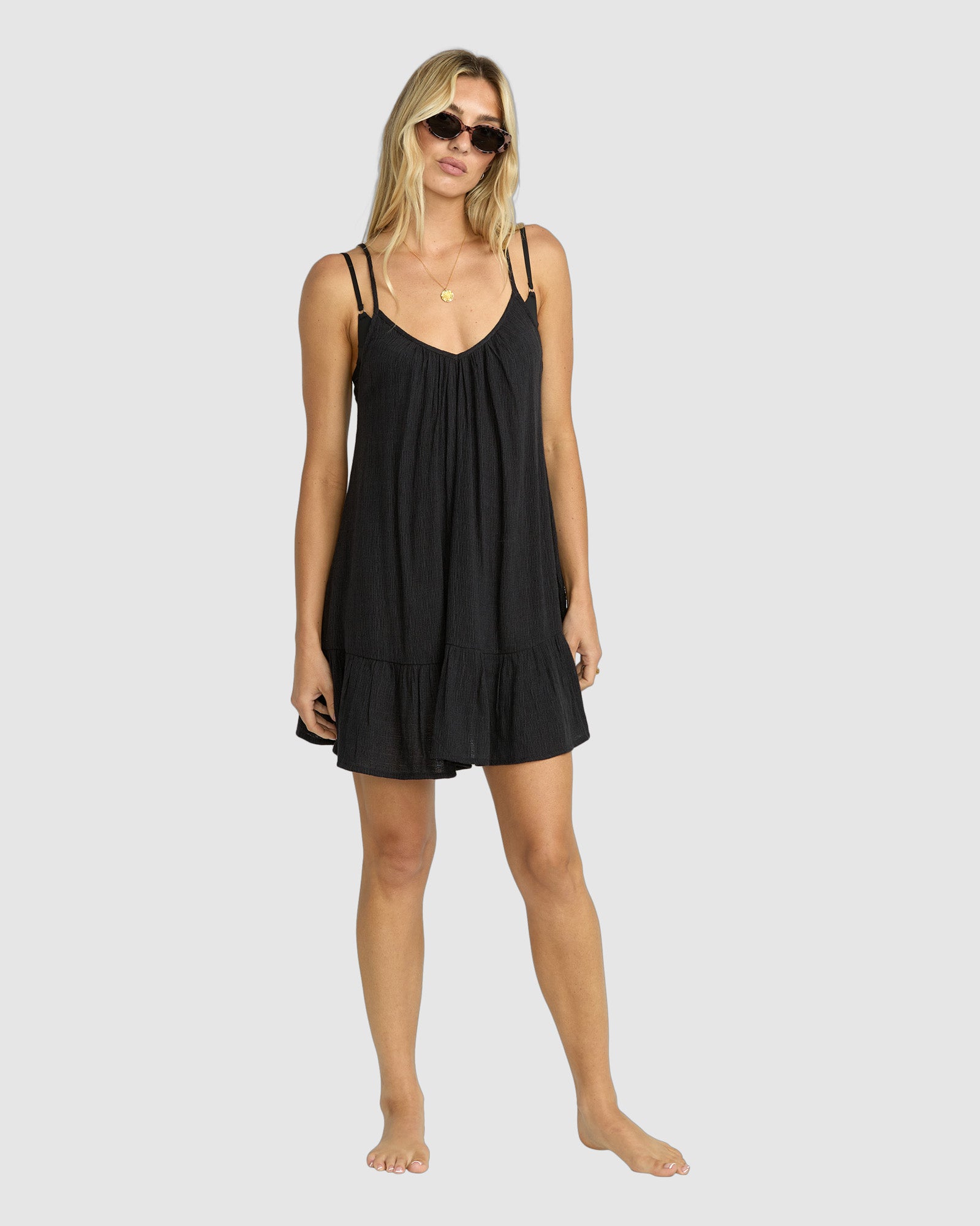 billabong beach vibes dress BILLABONG Beach Vibes Mini Dress Cover-Up - Lilac Flowers