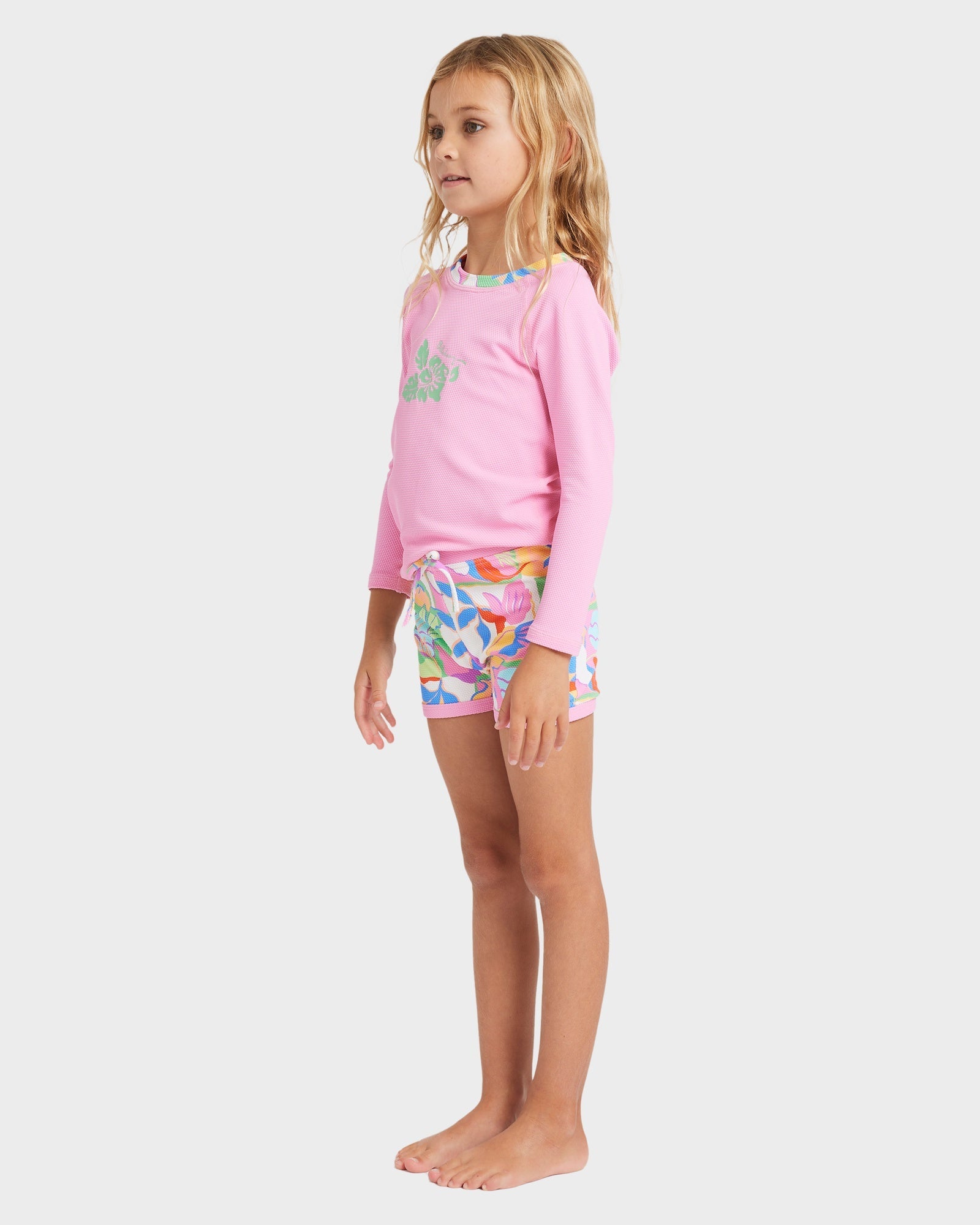 Girls 0-5 Sun Shift Long Sleeve Rash Vest Set