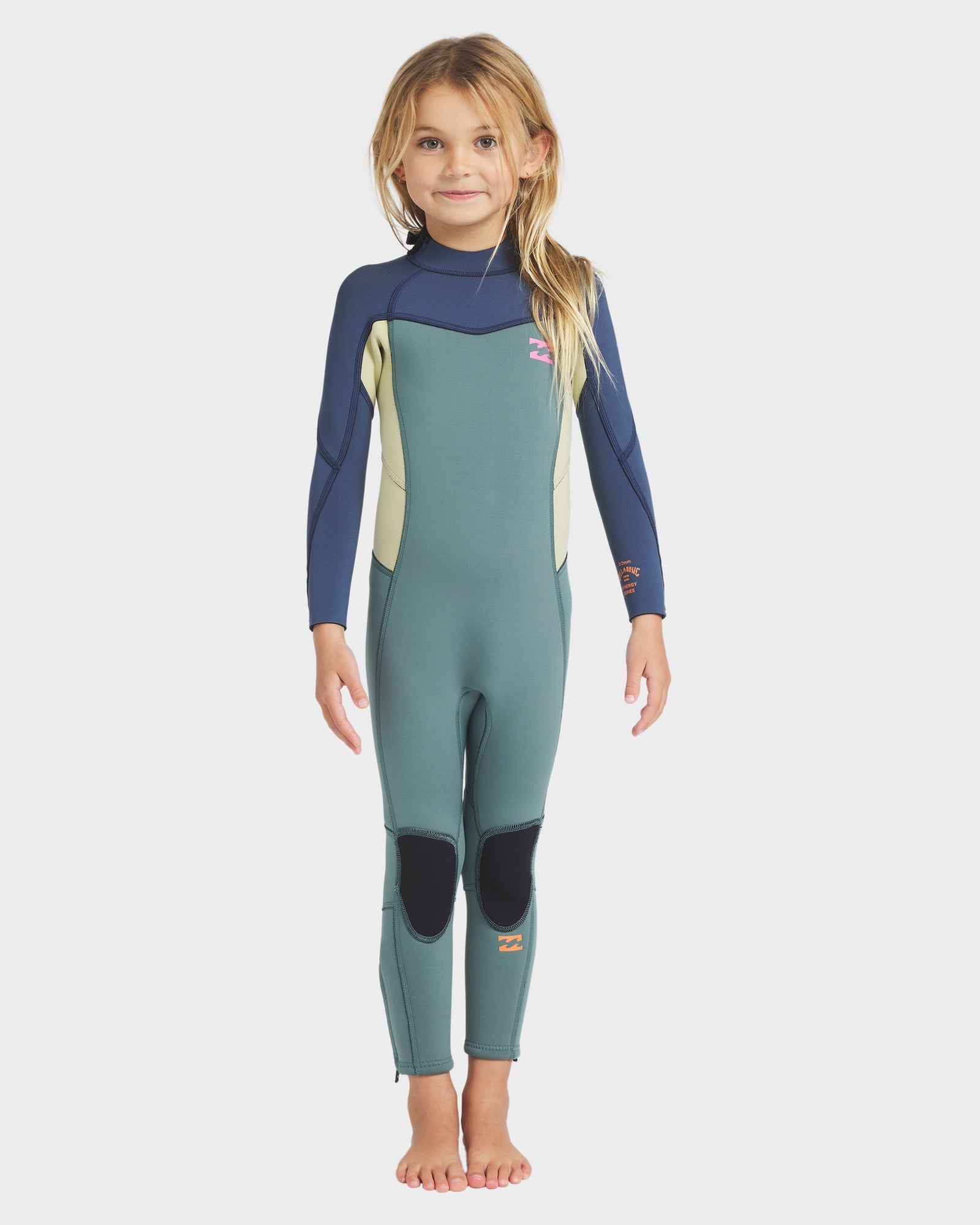 Girls 2-6 3/2mm Synergy Back Zip GBS Steamer Wetsuit – Stormy Blue