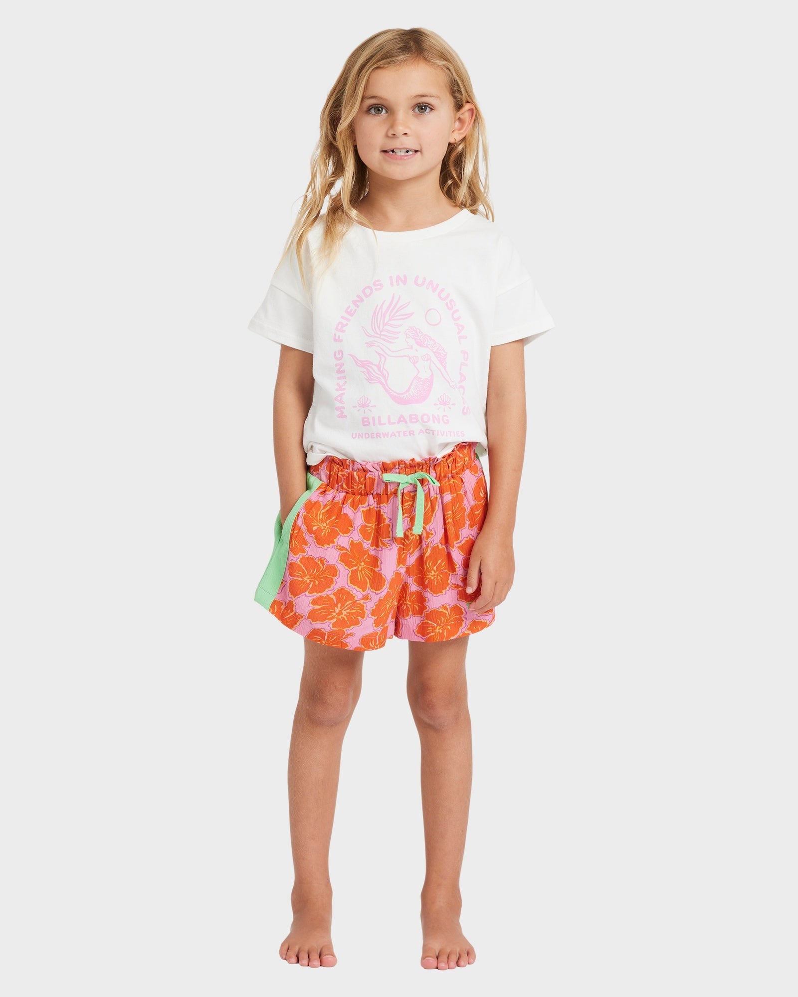 Girls 0-5 Happy Hibiscus Olly Shorts