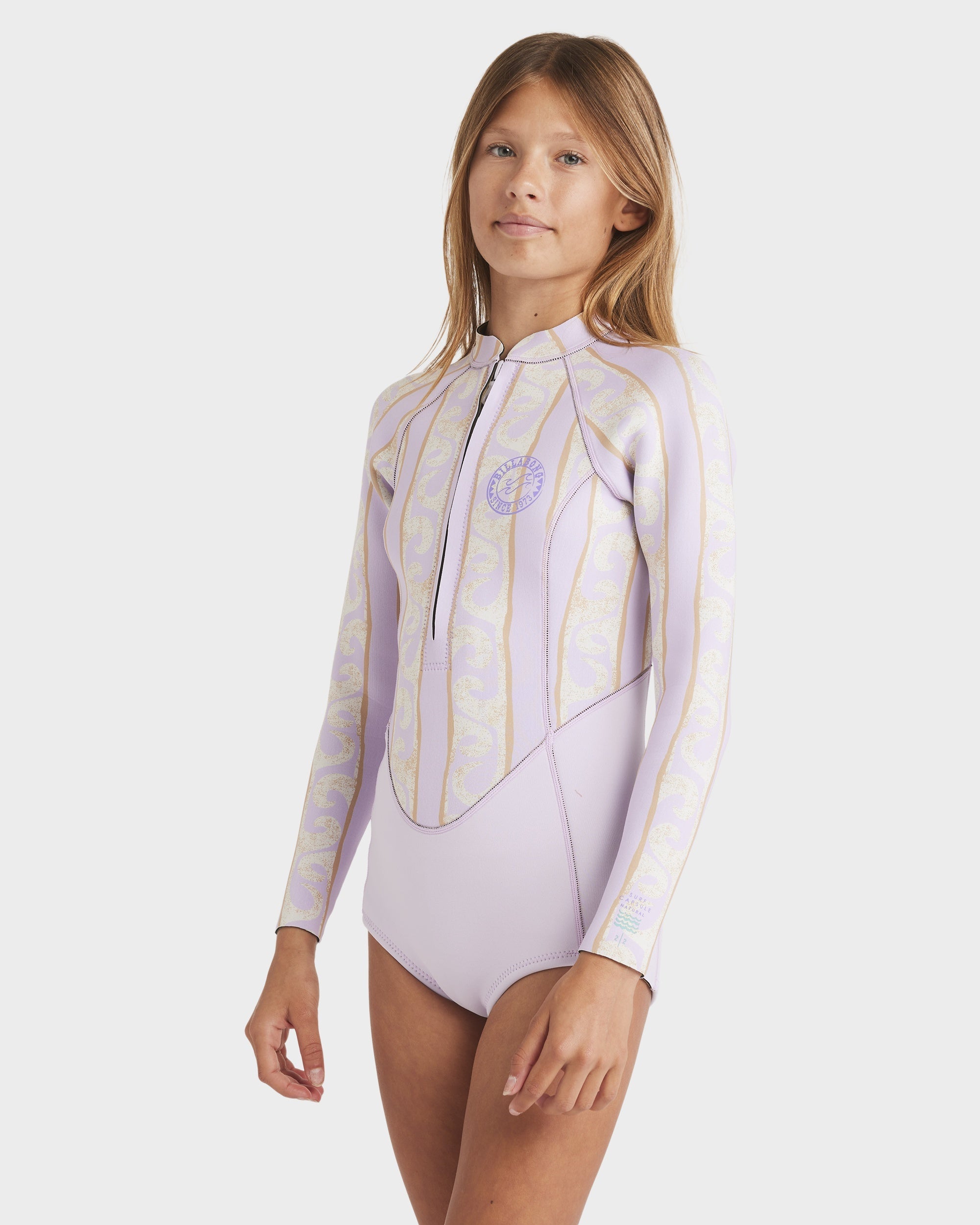 Girls 8-14 2/2mm Teen Salty Dayz Nat Long Sleeve Springsuit