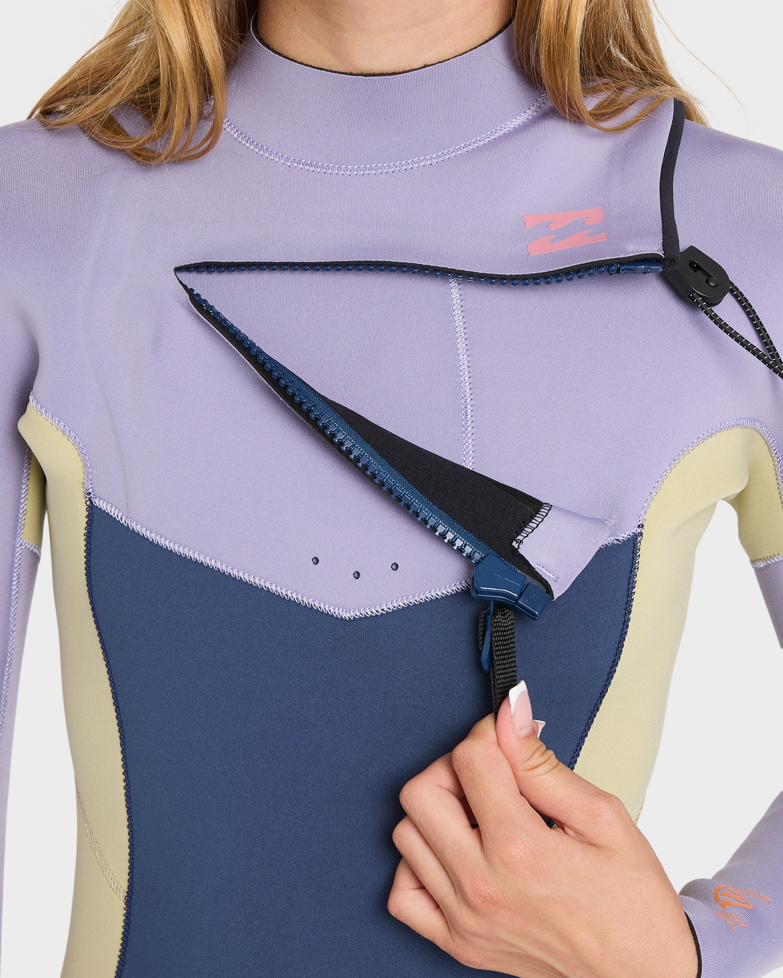 Girls 8-14 4/3mm Synergy Natural Chest Zip GBS Steamer Wetsuit