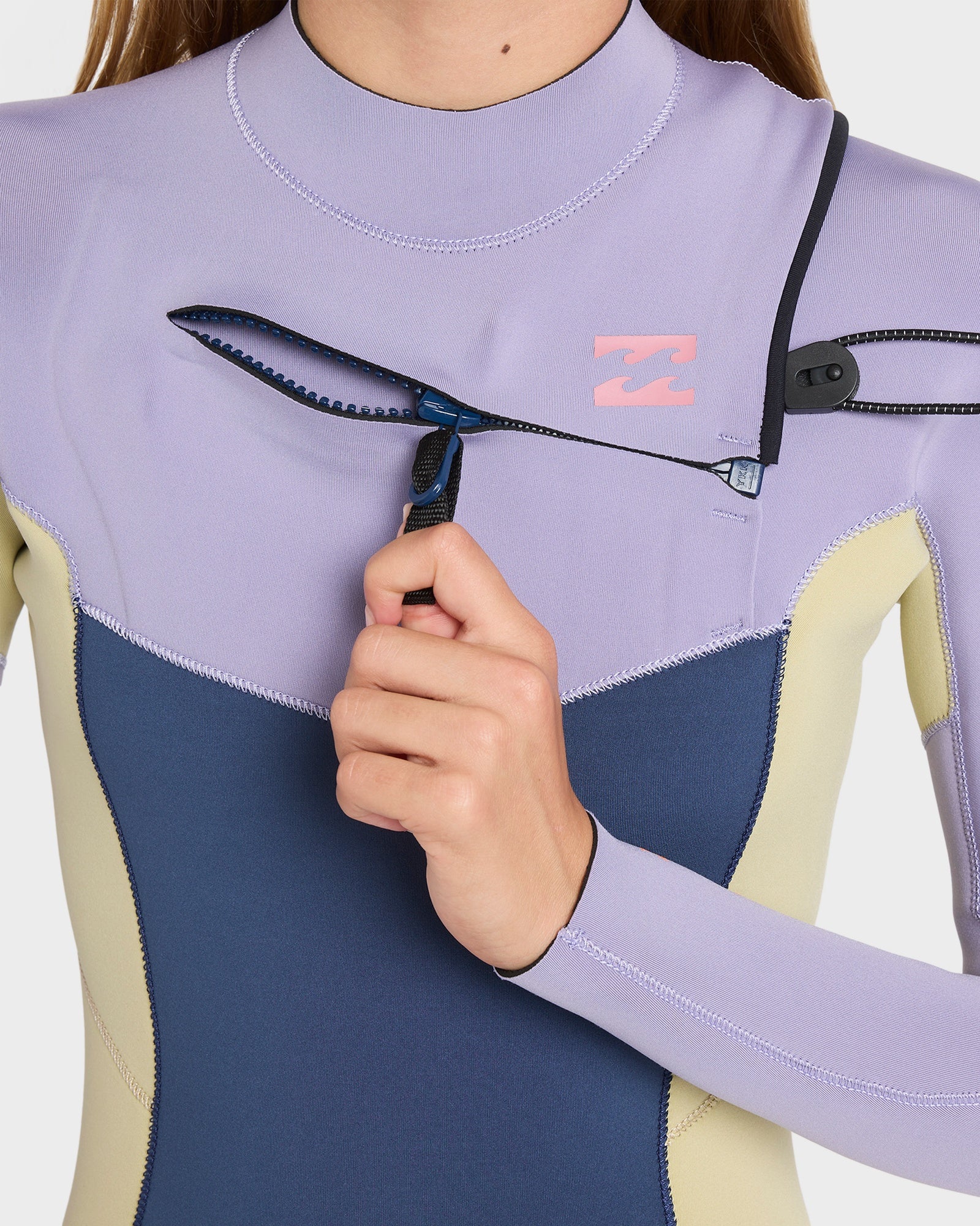 Girls 8-14 4/3mm Synergy Natural Chest Zip GBS Steamer Wetsuit