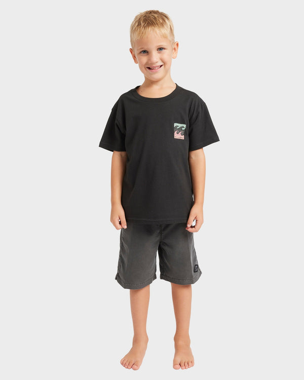 Boys 0-7 Crayon Wave T-Shirt