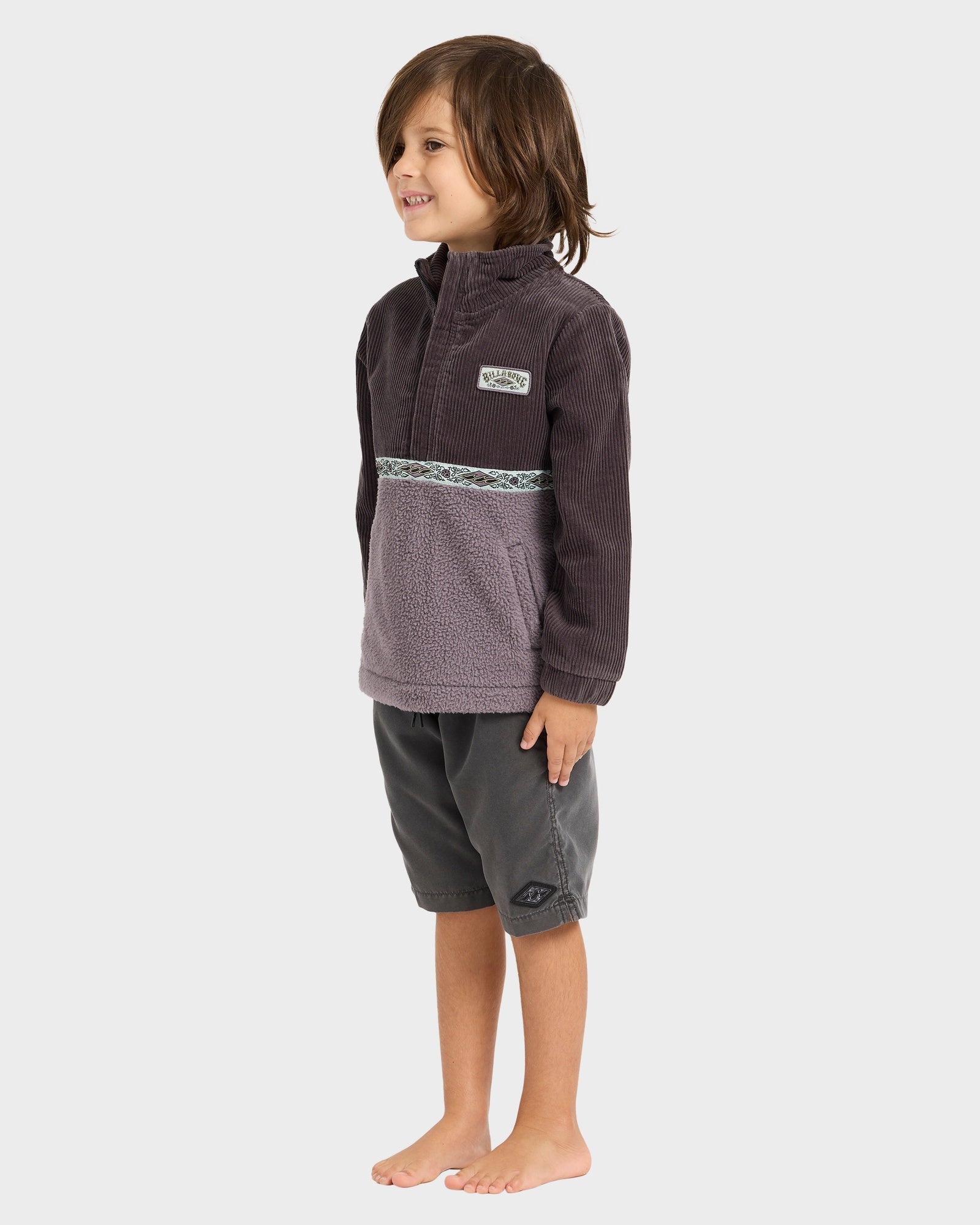 Boys 0-7 Space Lobster Half Zip Fleece Pullover