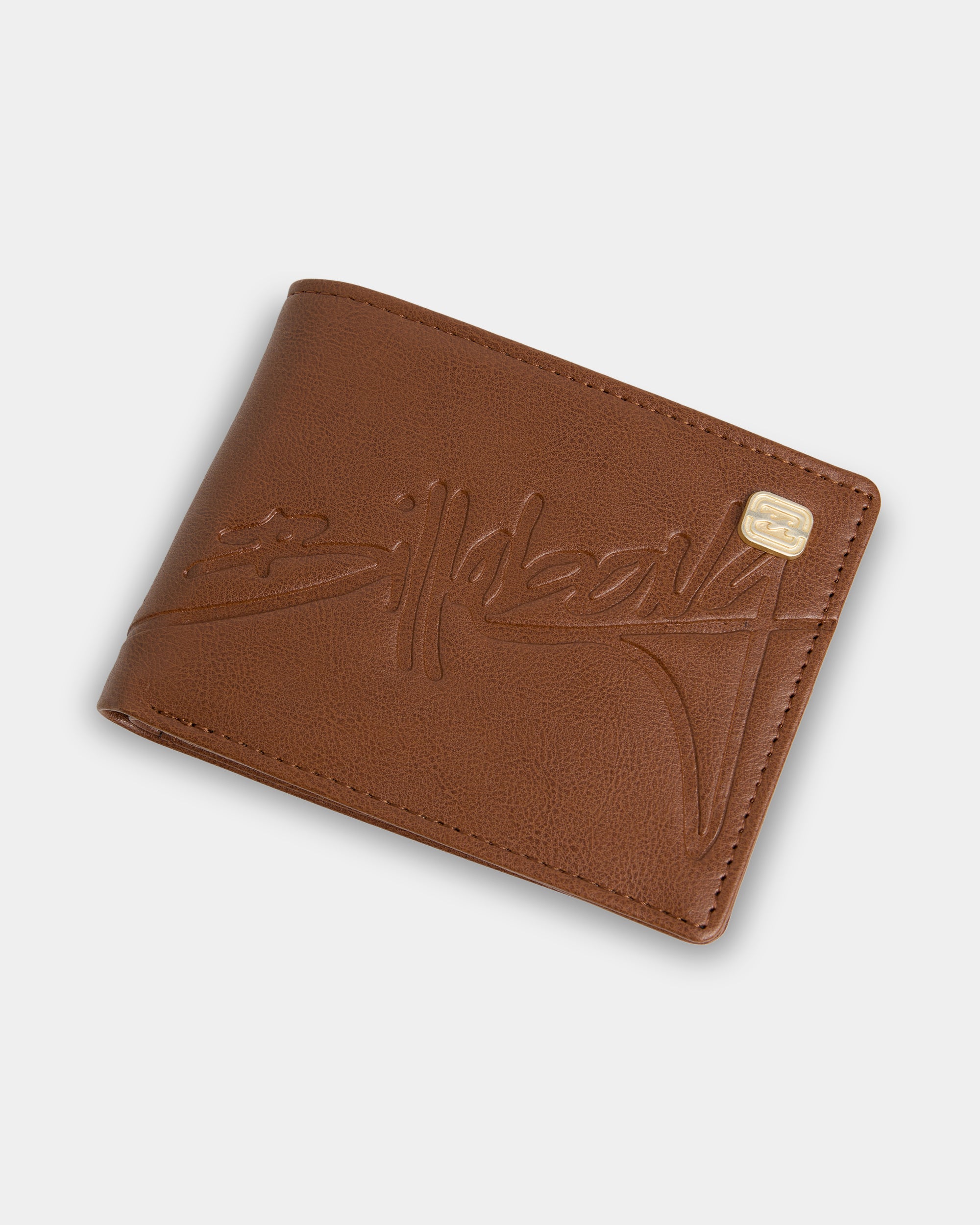 Mens Script Bi-Fold Wallet