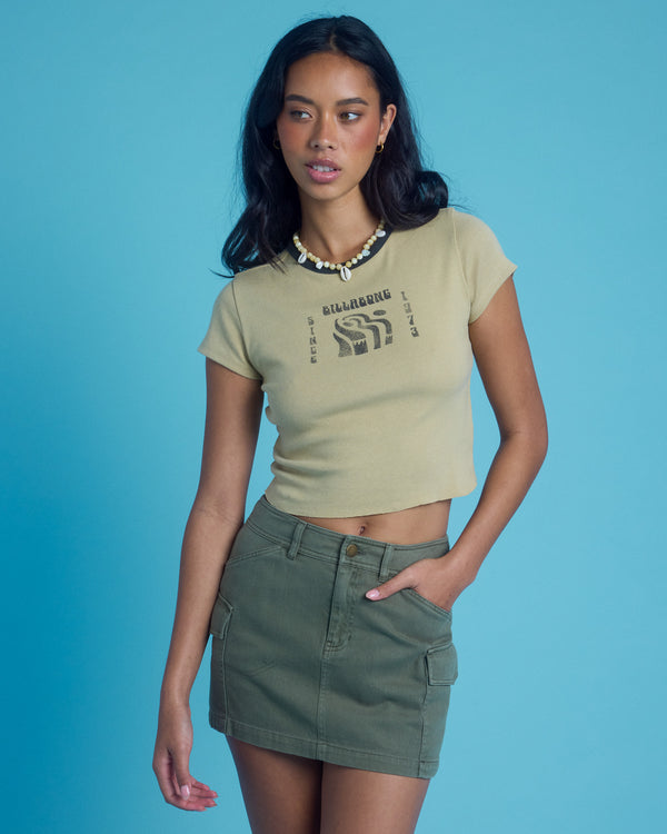 Womens Hilary Cargo Denim Skirt